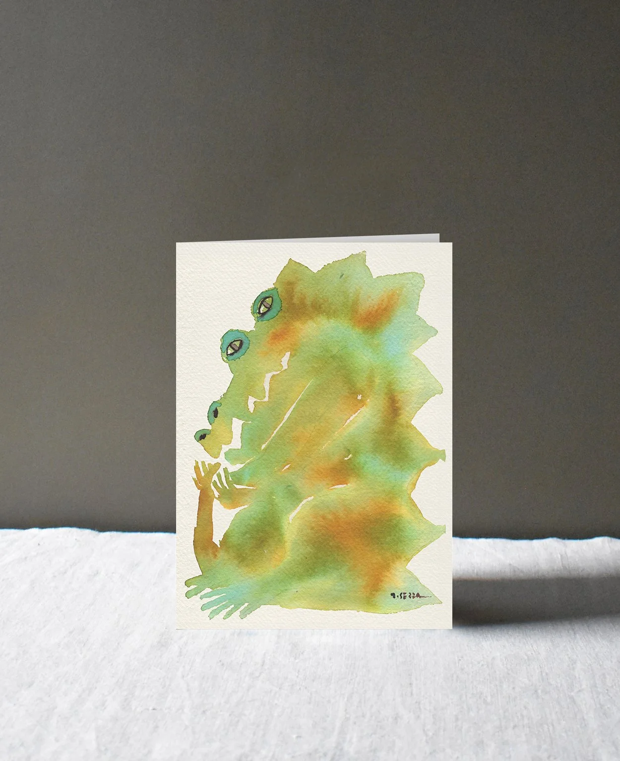 Crocodile, Greetings Card
