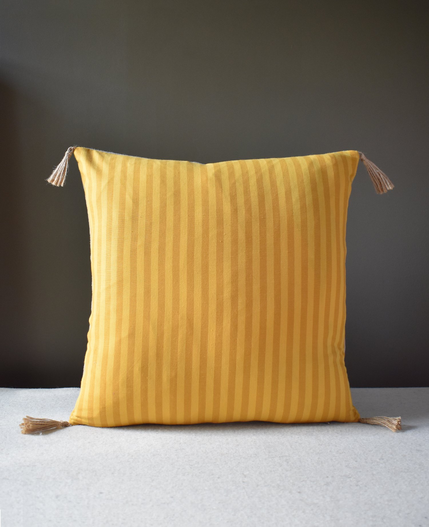 Yellow Stripes, Cushion