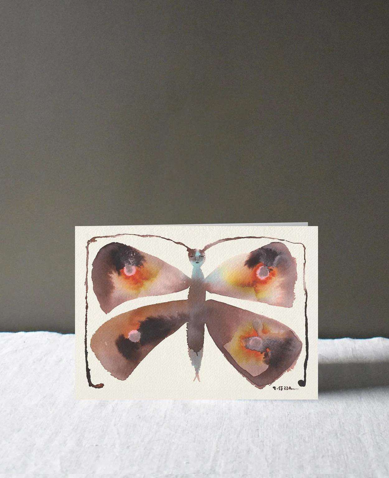 Brown Butterfly, Greetings Card