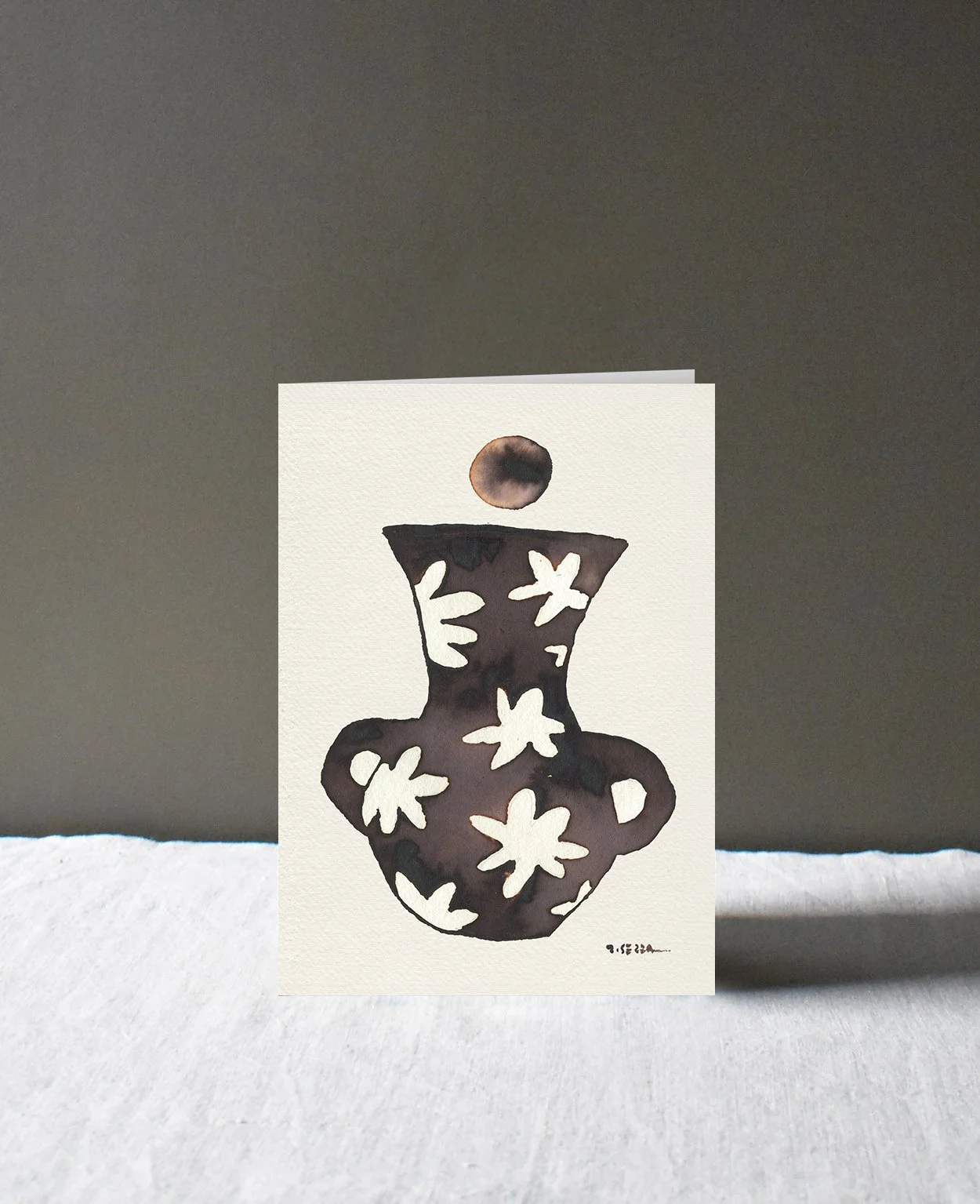 Vase 1, Greeting Card