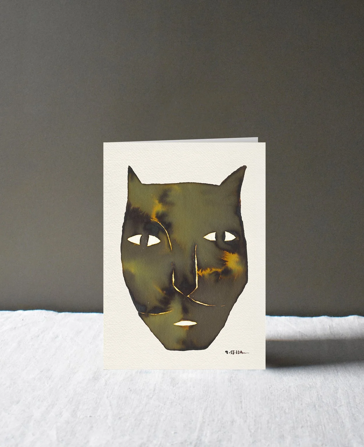 Jaguar Head, Greeting Card