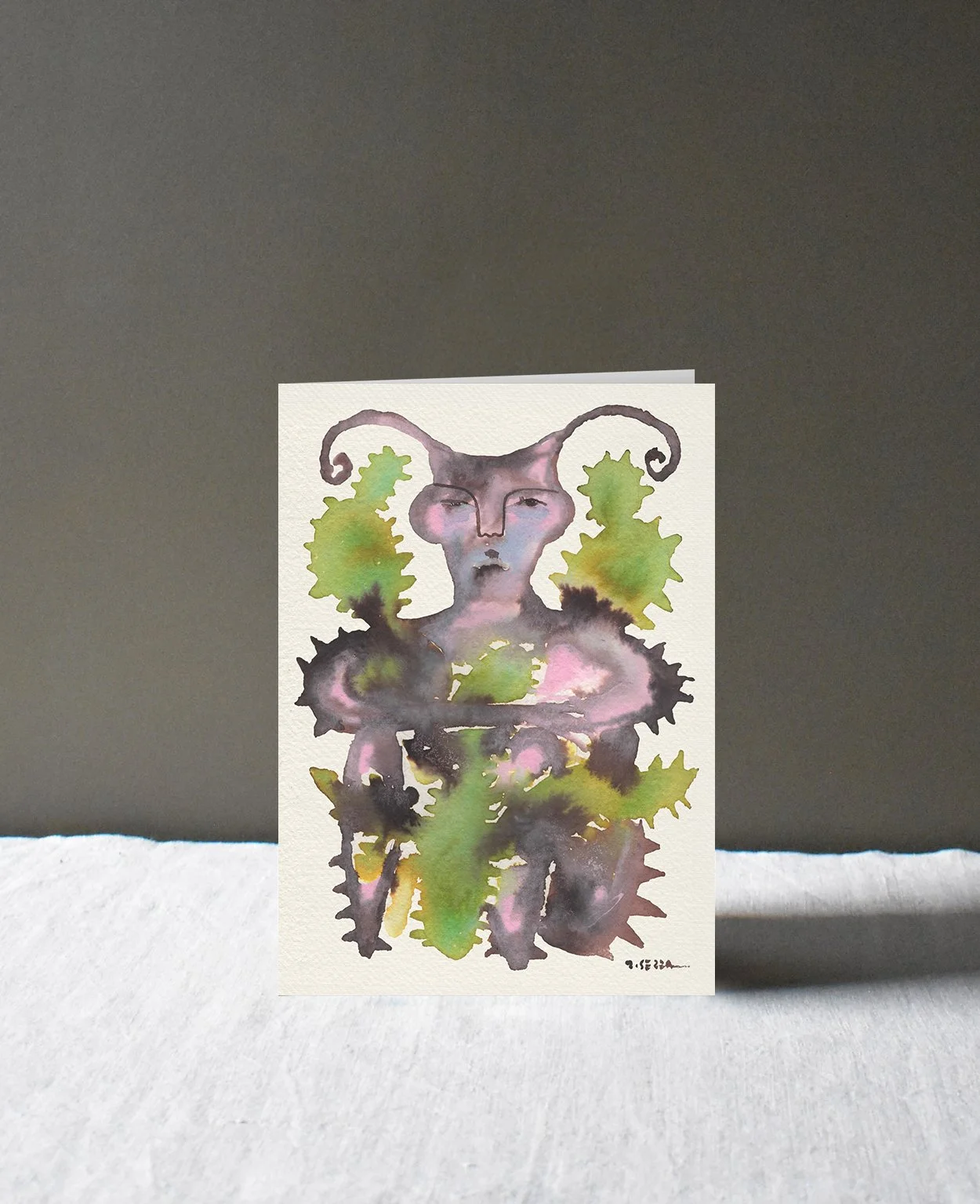 Cactus Man, Greetings Card