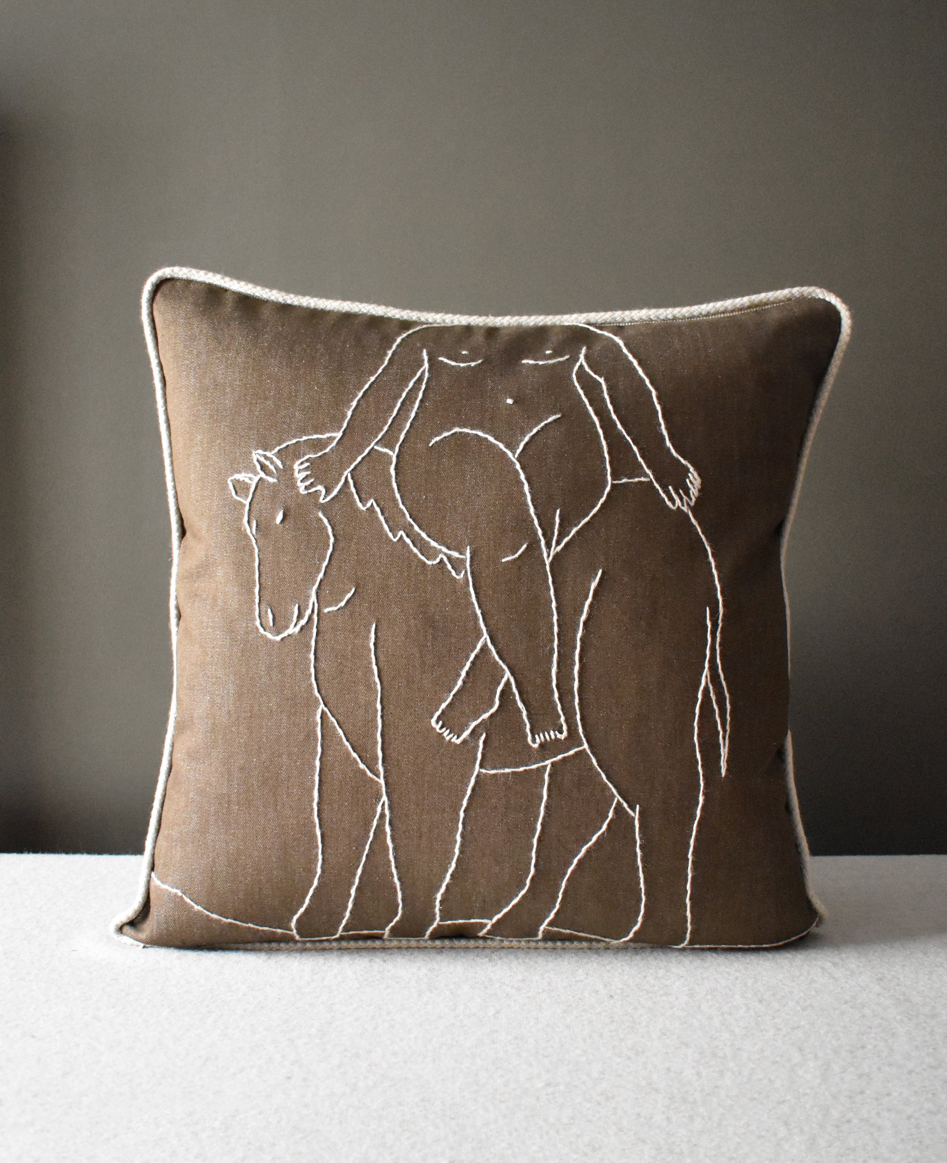 Nude on Horse, Cushion