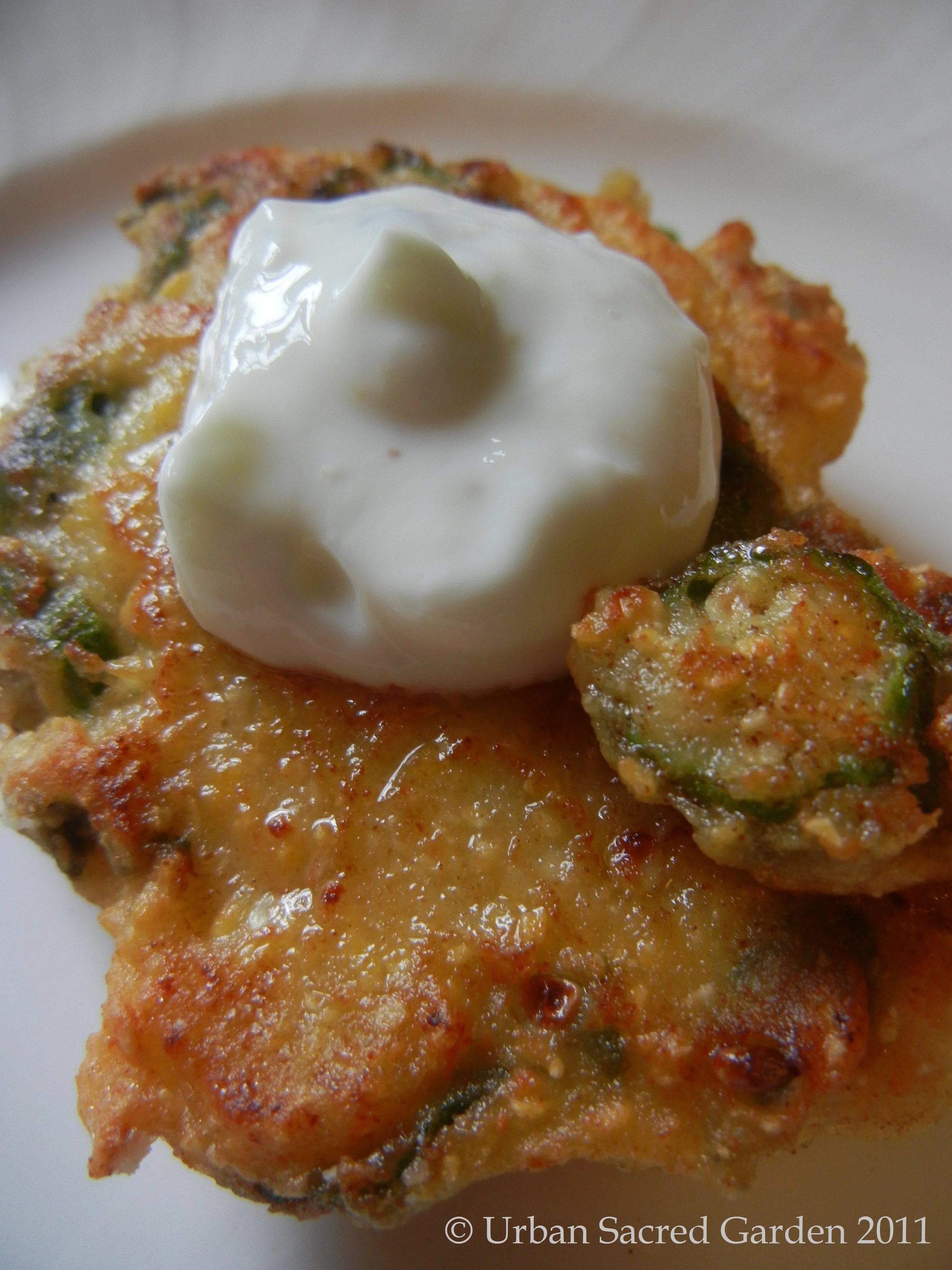 Okra Corn Fritters