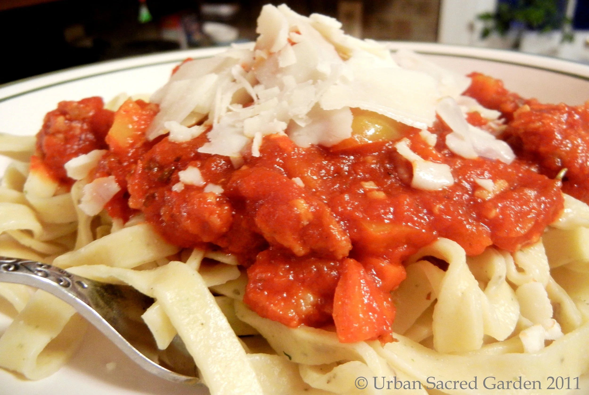 Sweet Sausage Bolognese