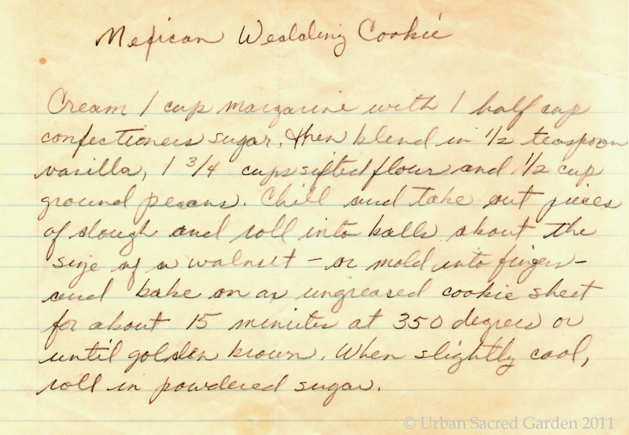 Rosalie's Mexican Wedding Cookies