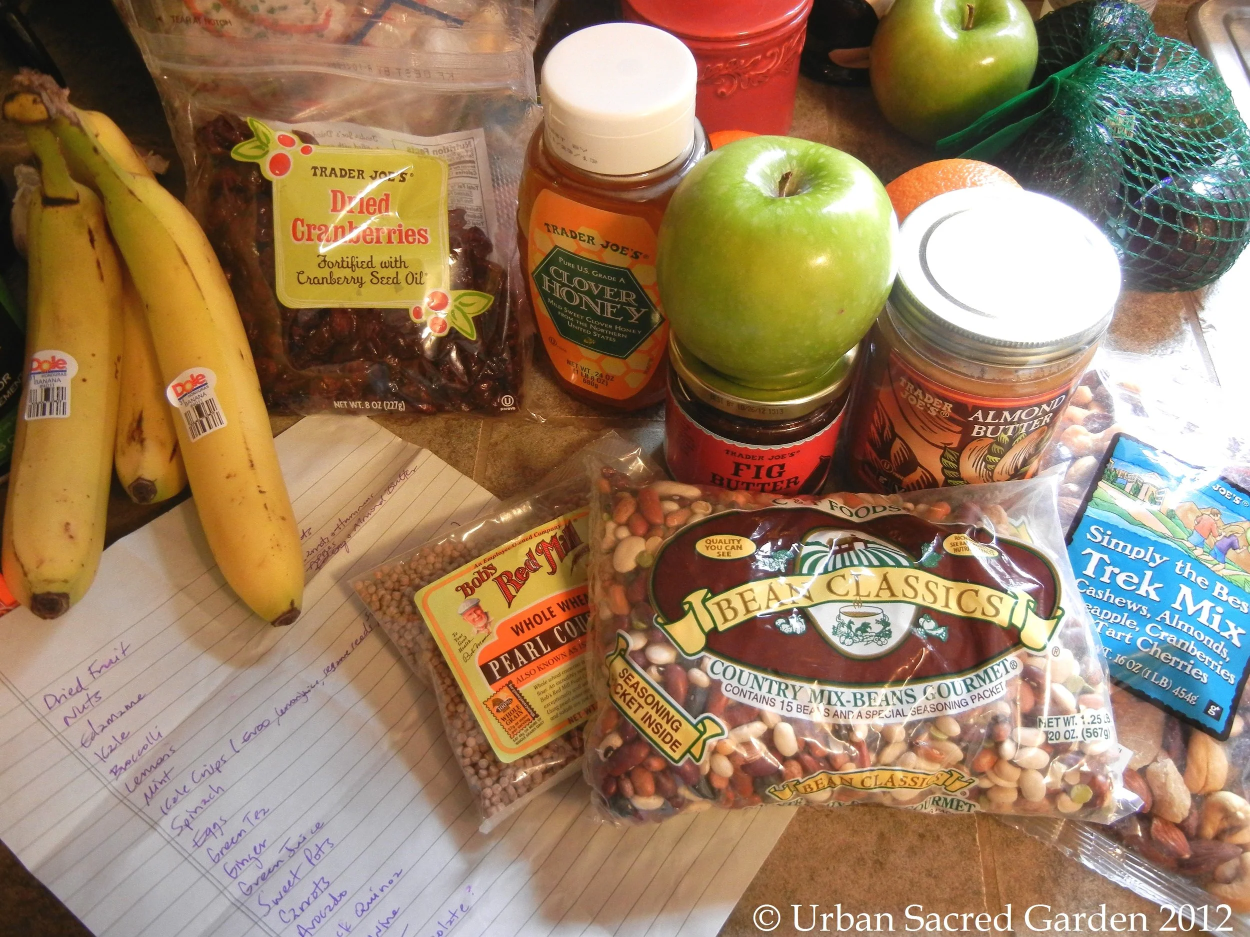 Mindful Eating Shopping List