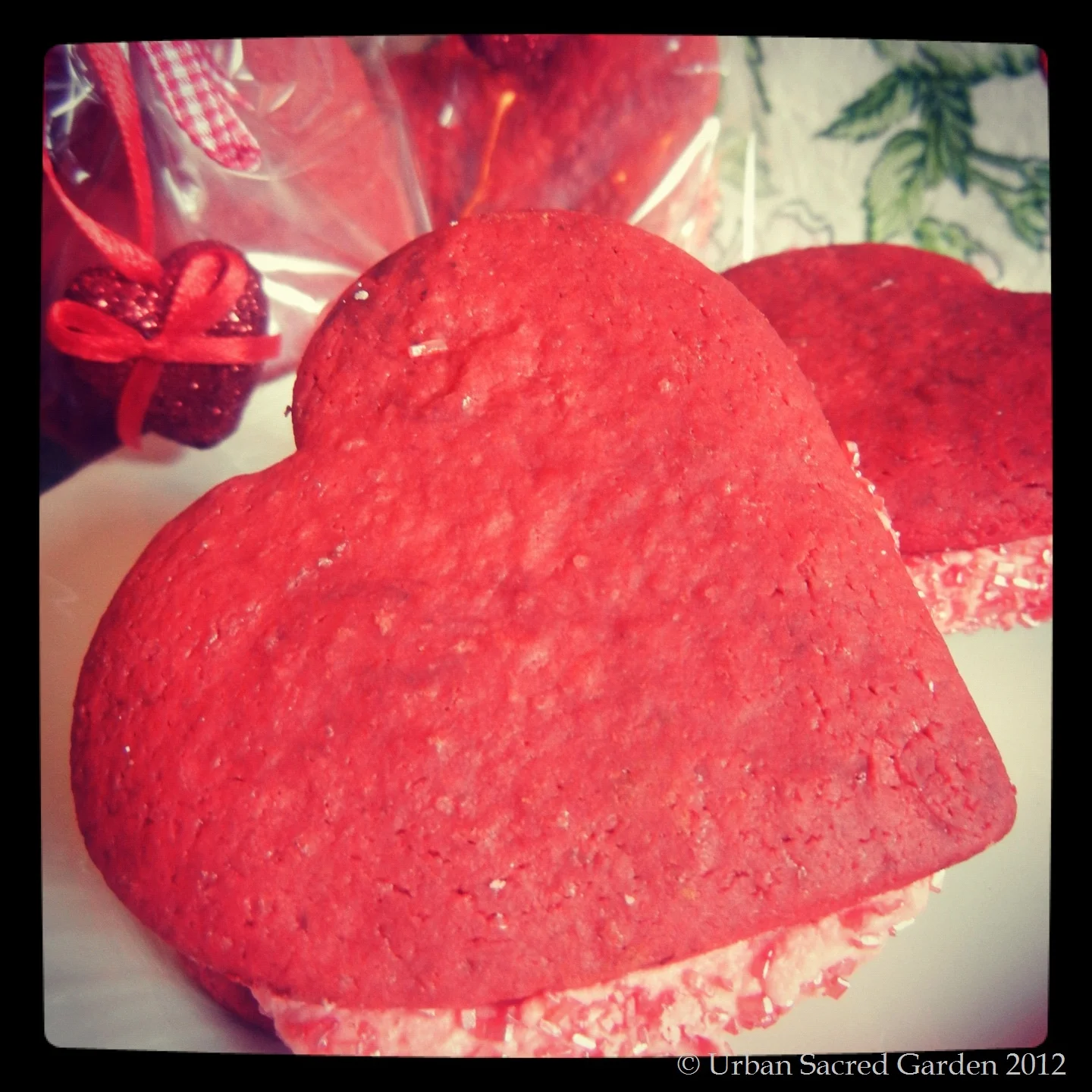 Red Velvet Cookie Sandwiches with Buttercream Filling