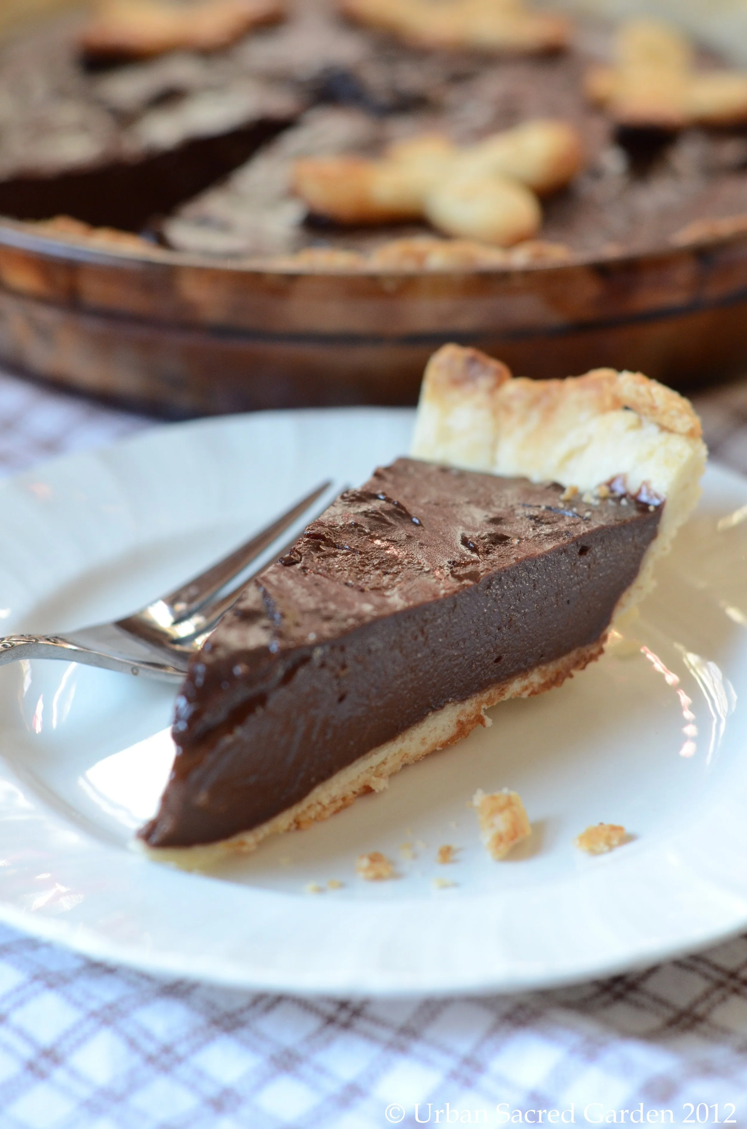 Southern Chocolate Pie with Coconut Whipped Cream