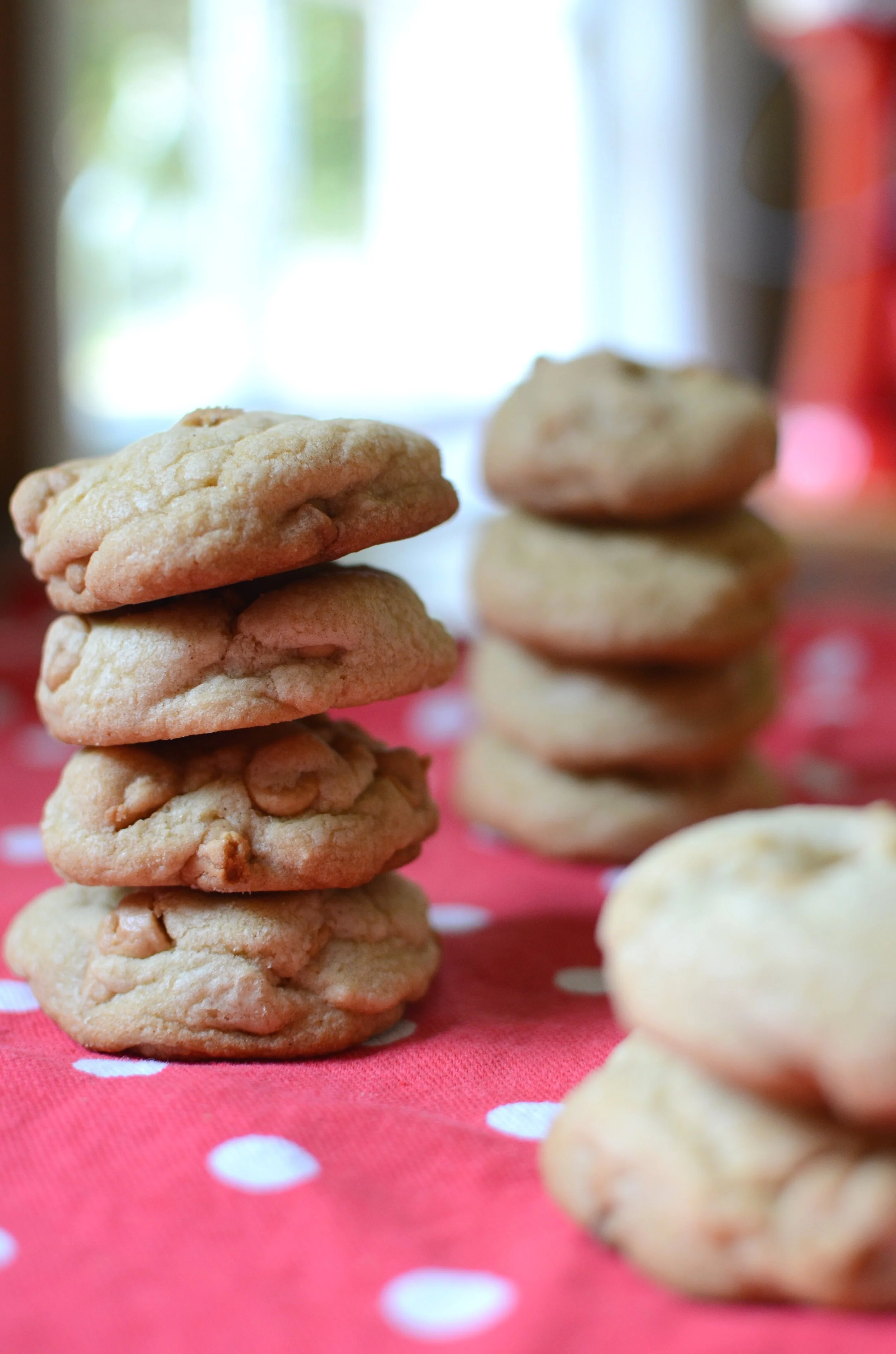 Vanilla Butter Cookies with Peanut Butter Chips