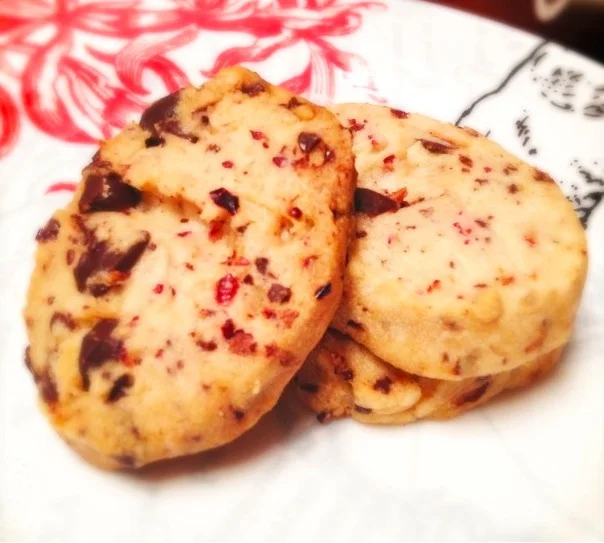 Cranberry & Bittersweet Chocolate Shortbread Cookies for the Great Food Blogger Cookie Swap #fbcookieswap