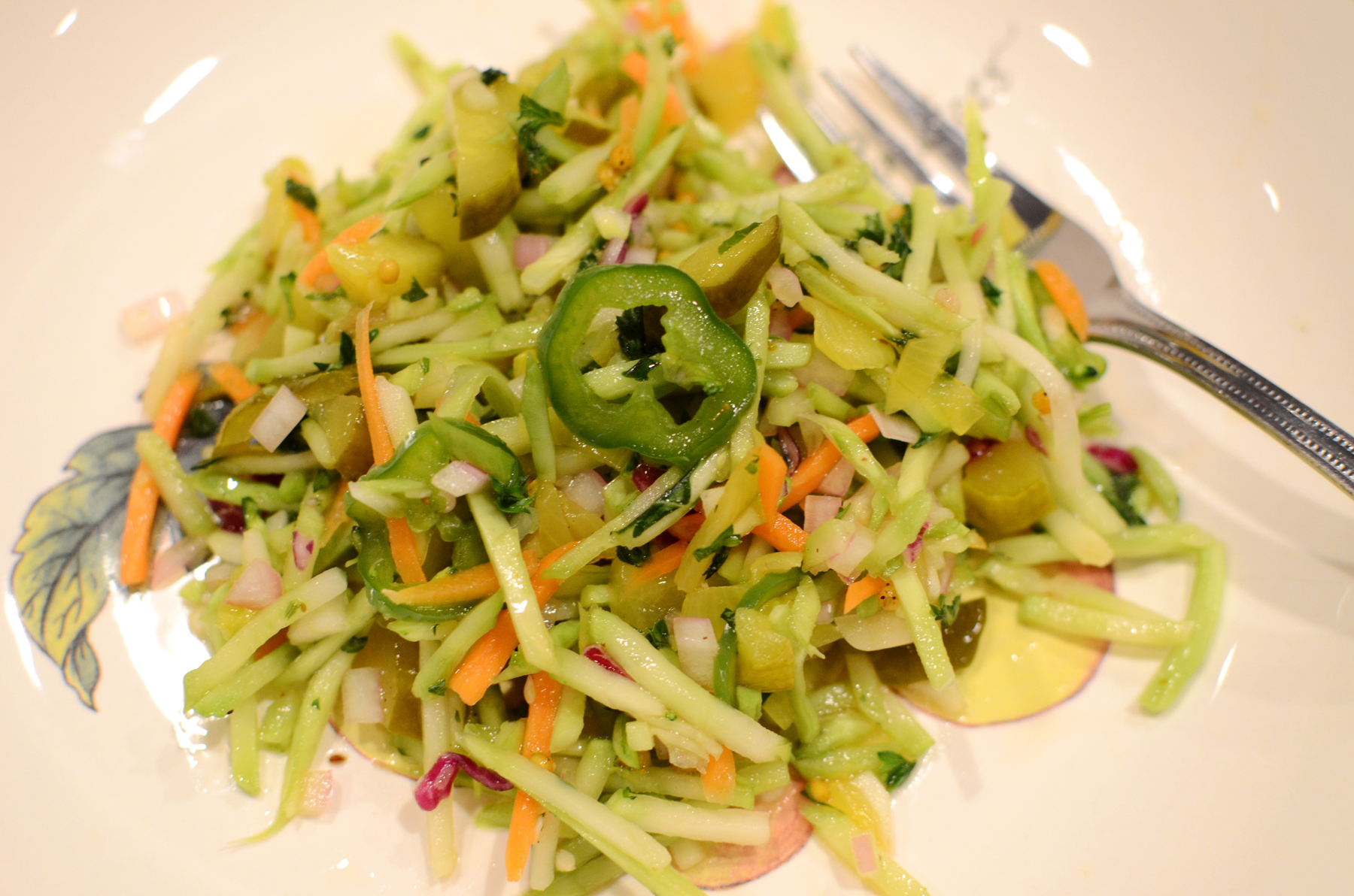 Sweet and Spicy Broccoli Slaw