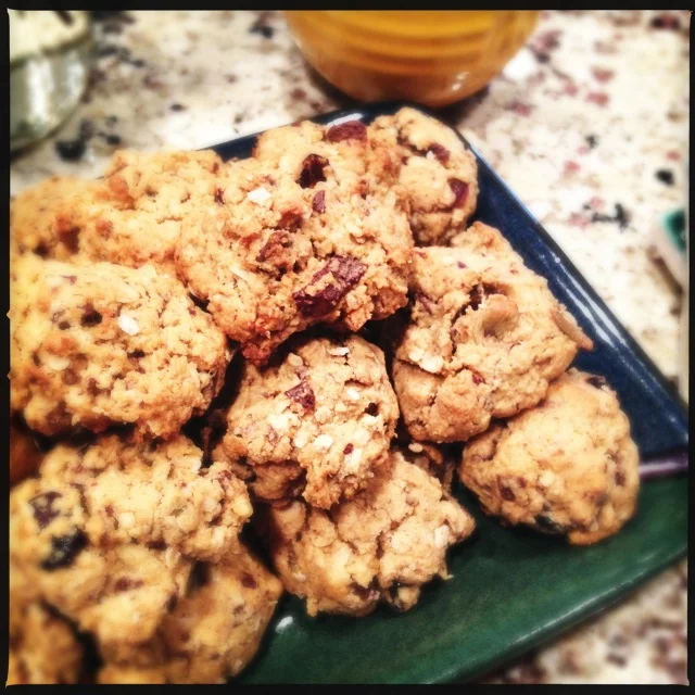 Trail Mix Chocolate Oatmeal Energy Cookies