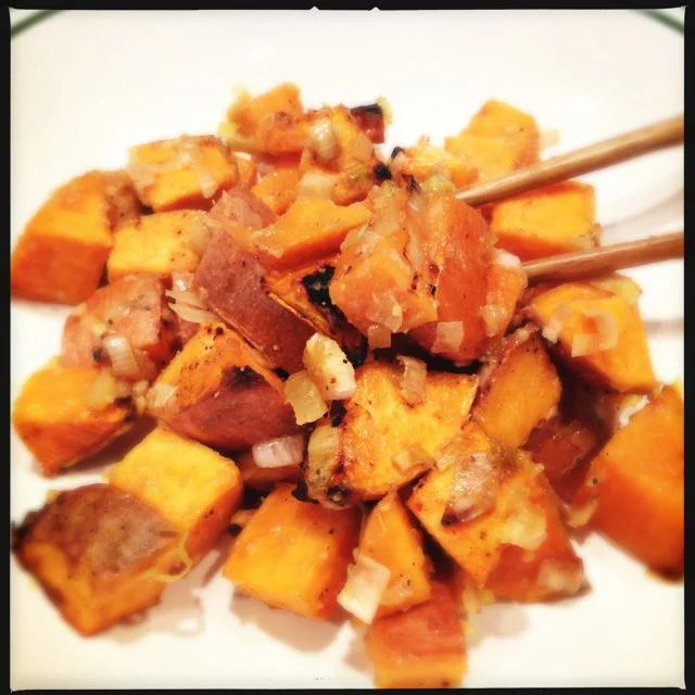 Lemon Miso Roasted Sweet Potatoes