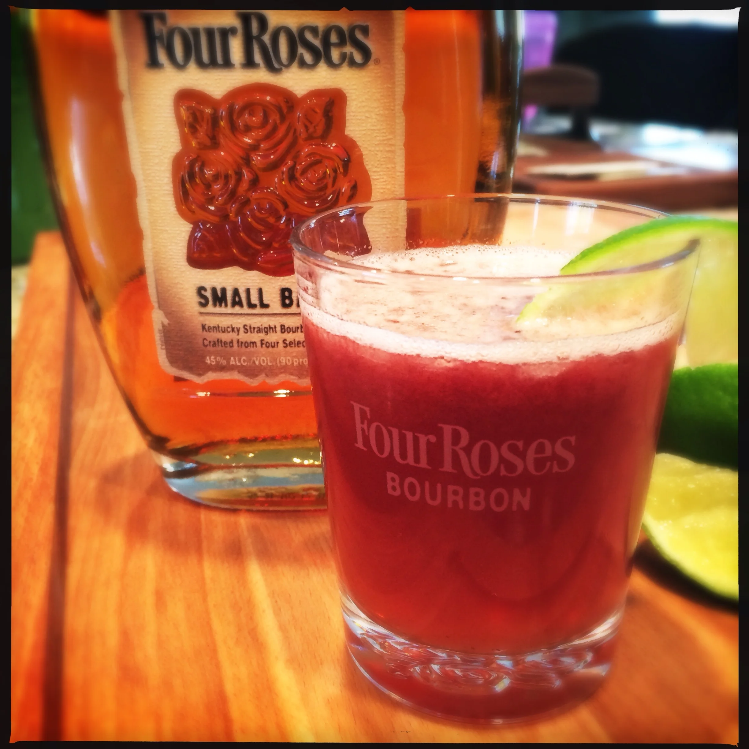 Cox's Creek Sling - Four Roses Bourbon, Cranberry and Lime Cocktail