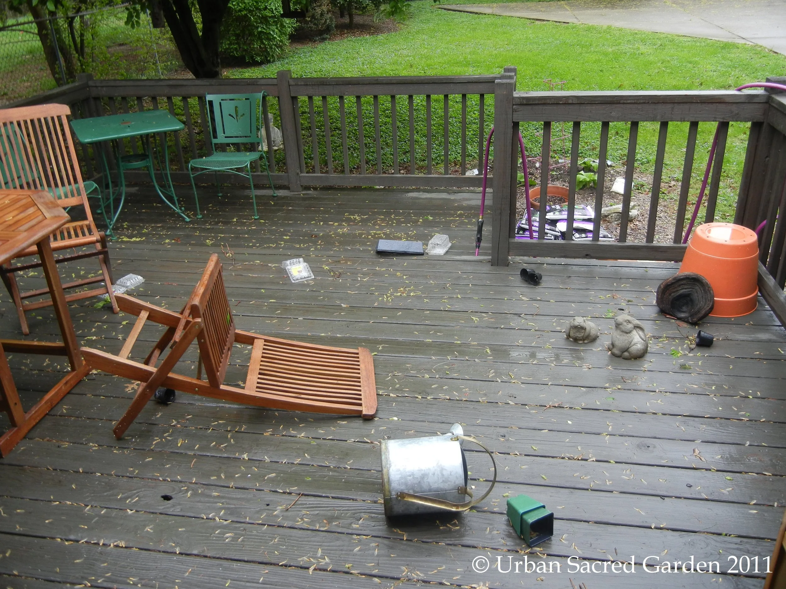 A Little Gardening Tornado Drill