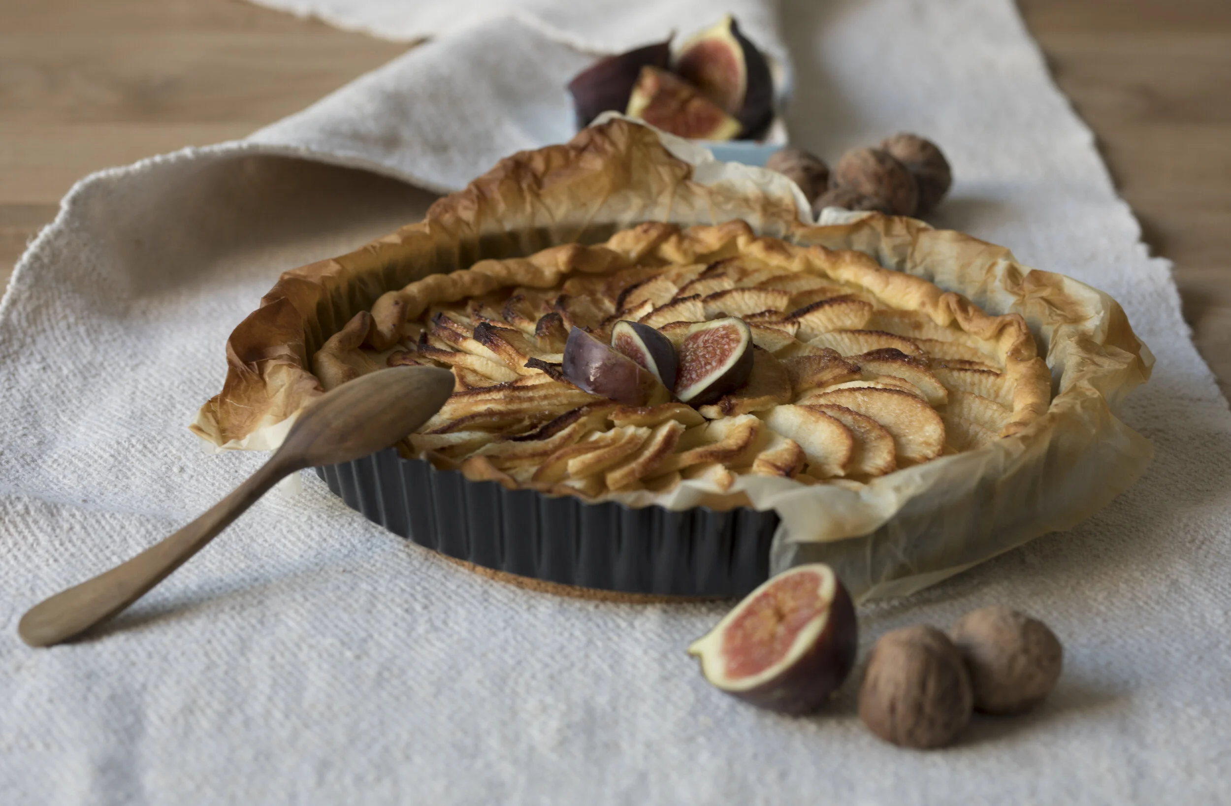 Pear, Fig and Gorgonzola Tart