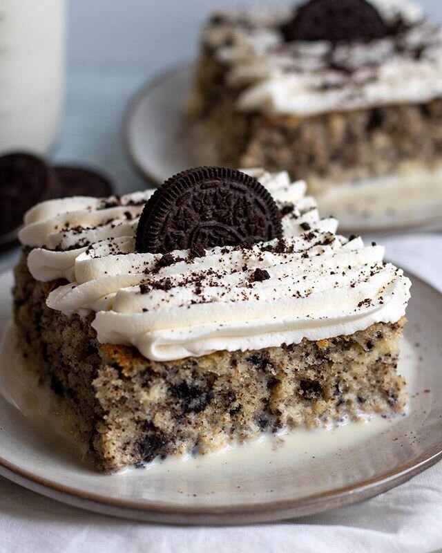 Sneak peak of the recipes that are coming this month.....
Cookies and cream Tres leches...Yum! 
#feedfeed #feedfeedbaking #feedfeedchocolate #oreos #cookiesandcream #bakery #blogger #foodporn #love #yum #cake #yass 
#sweetmelibakery