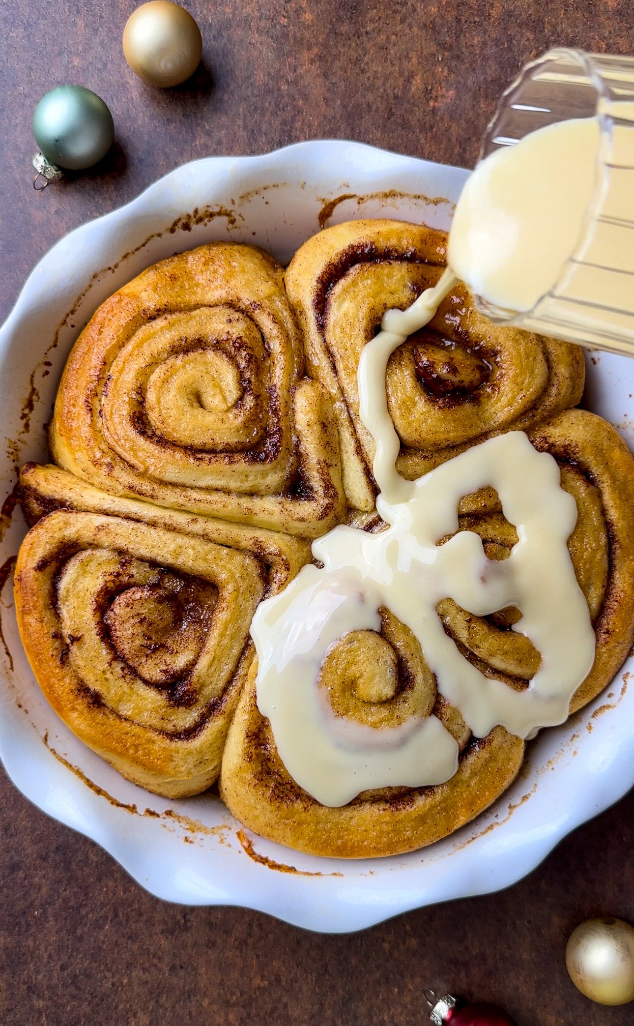Eggnog Cinnamon Roll Hack