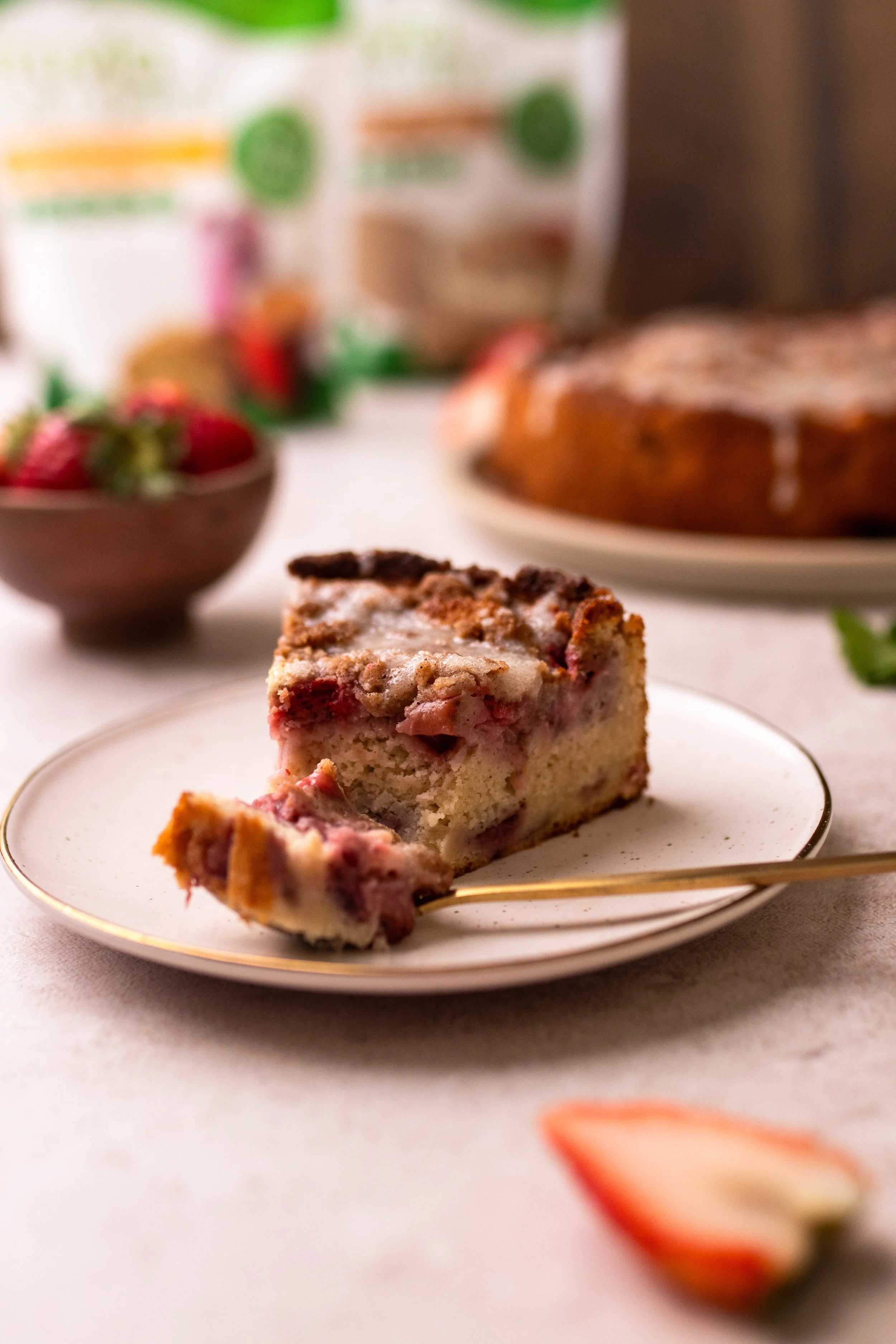 Strawberry Coffee Cake