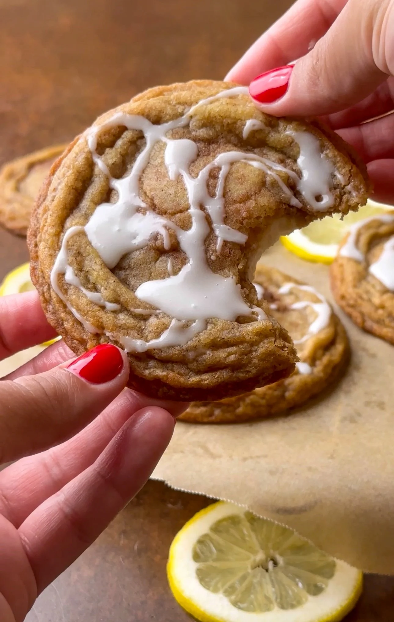 Lemon Cinnamon Roll Cheesecake Cookies