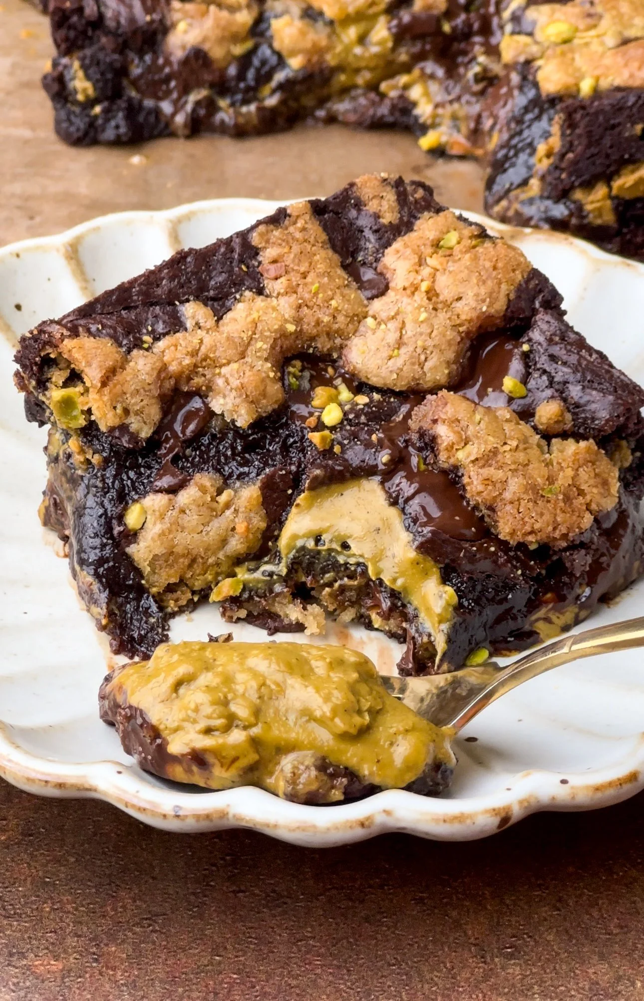 Pistachio Brookies 