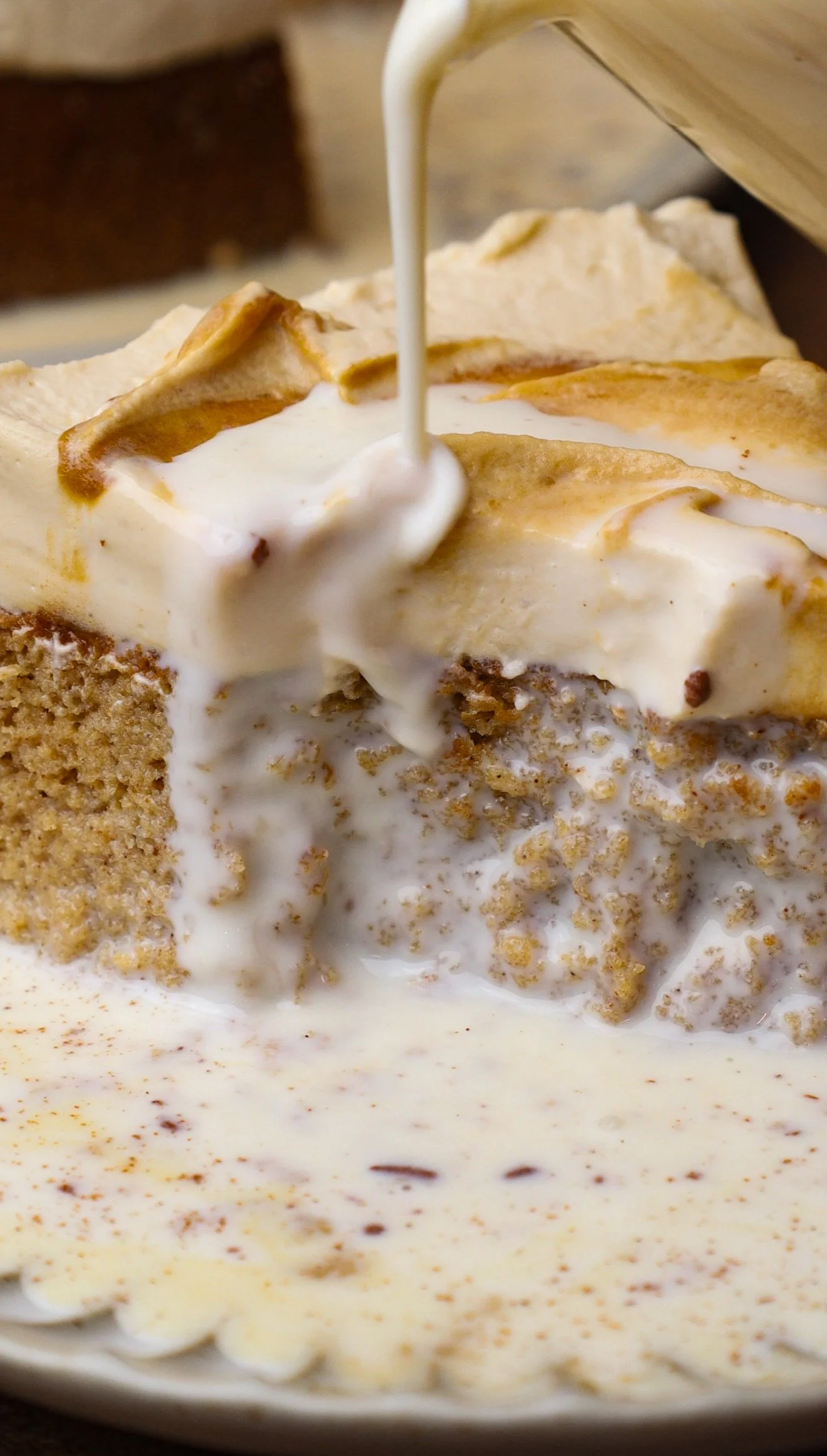 Cookie Butter Gingerbread Tres Leches