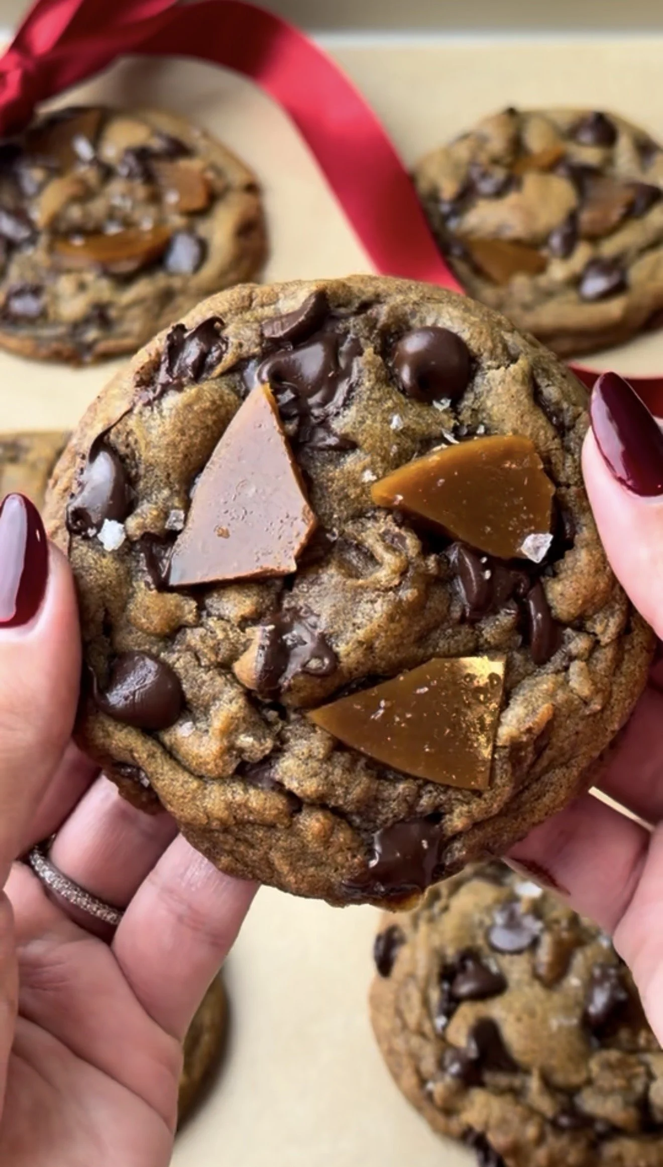 Gingerbread Toffee Cookies
