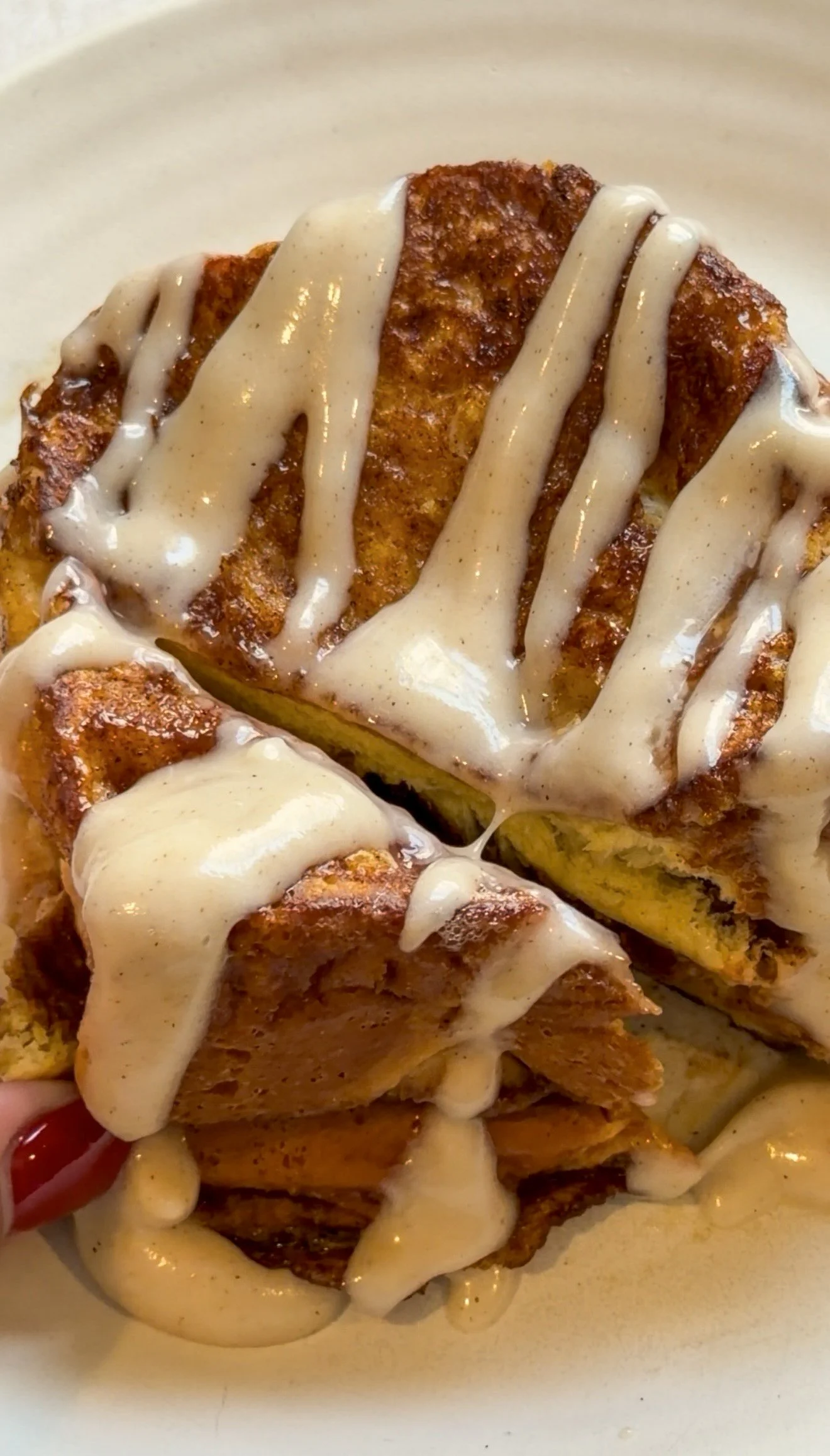 Pumpkin Cinnamon Roll French Toast