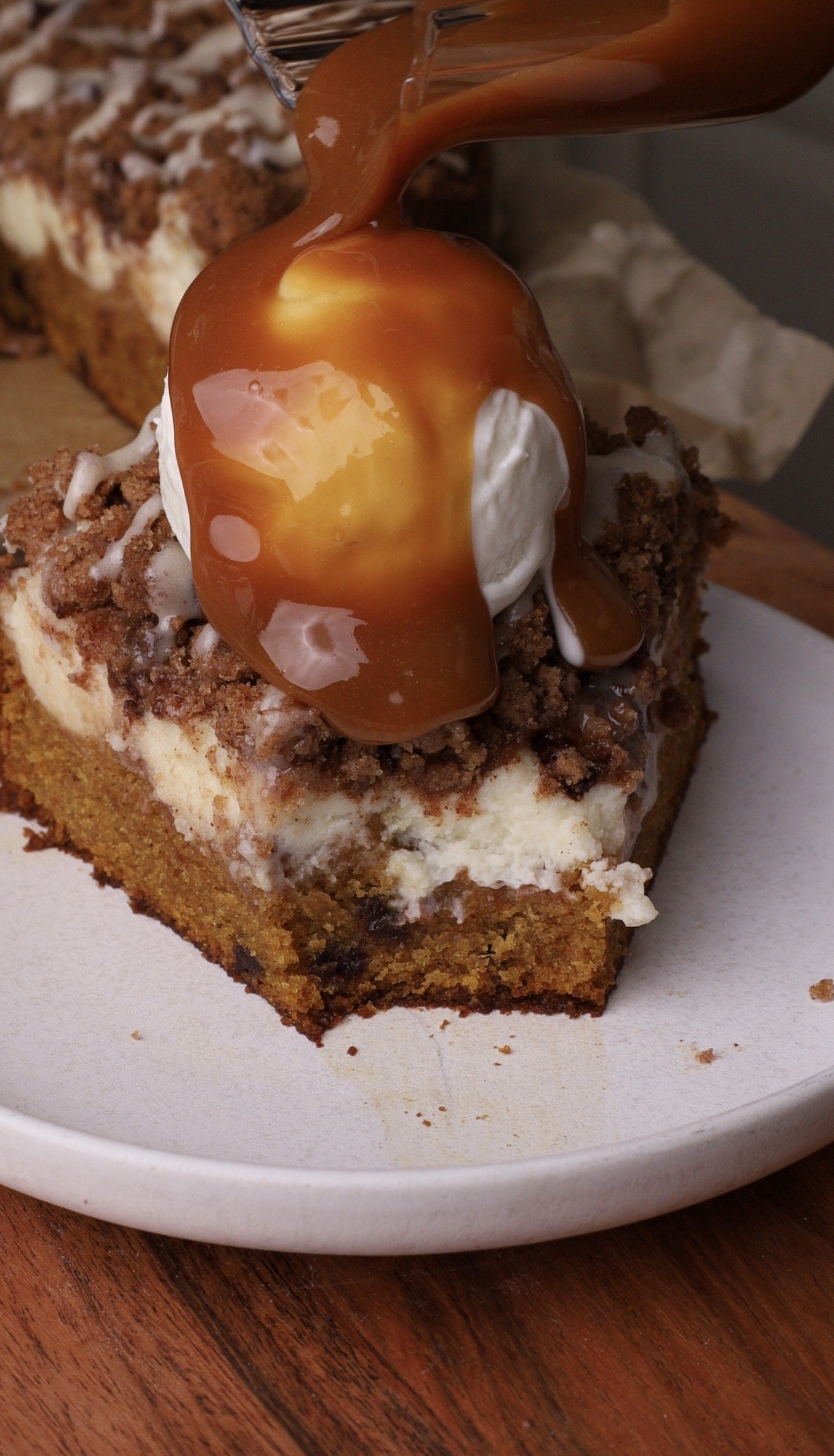 Pumpkin Cheesecake Chocolate Chip Coffeecake