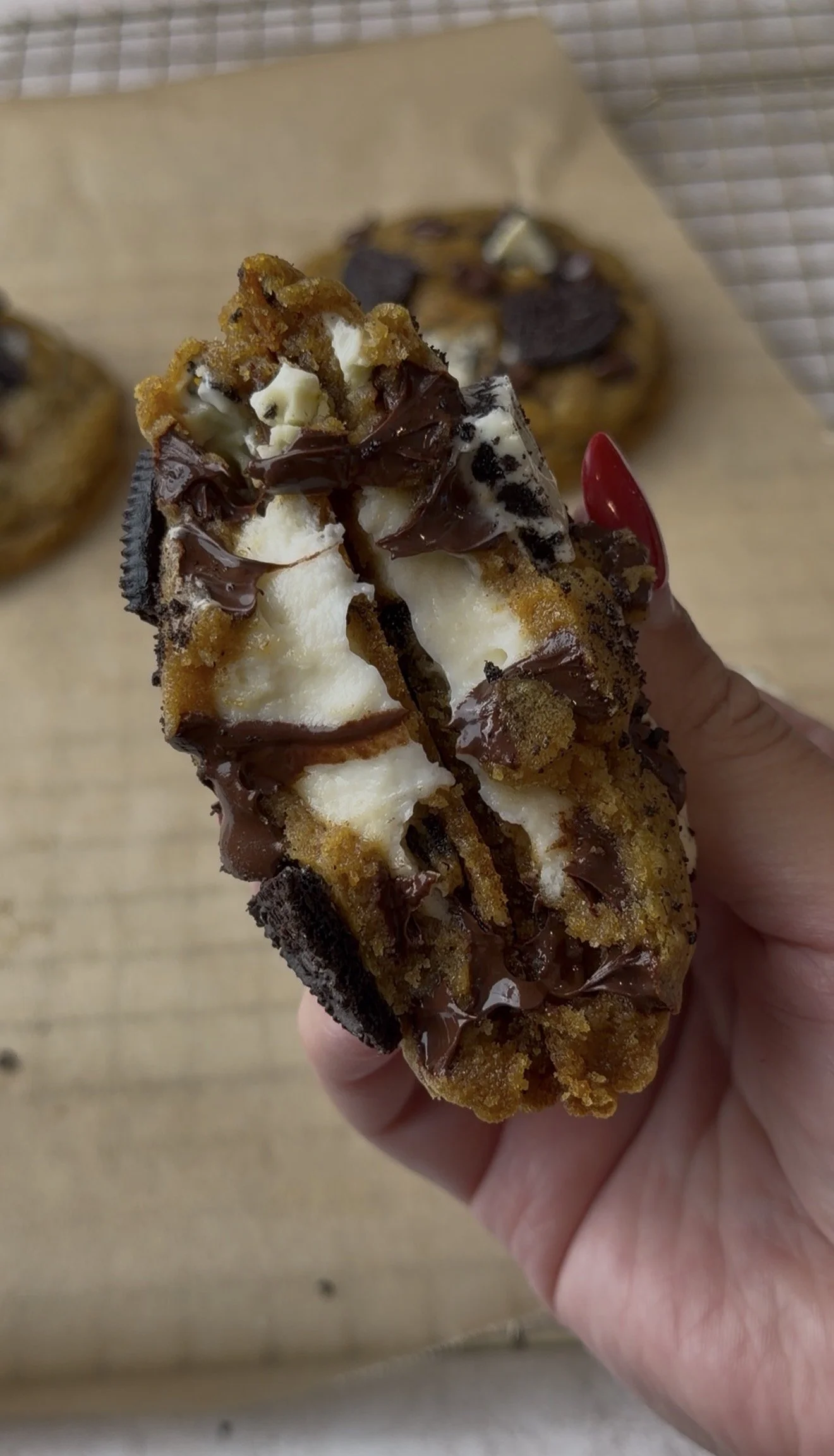 Pumpkin Oreo Cheesecake Cookies