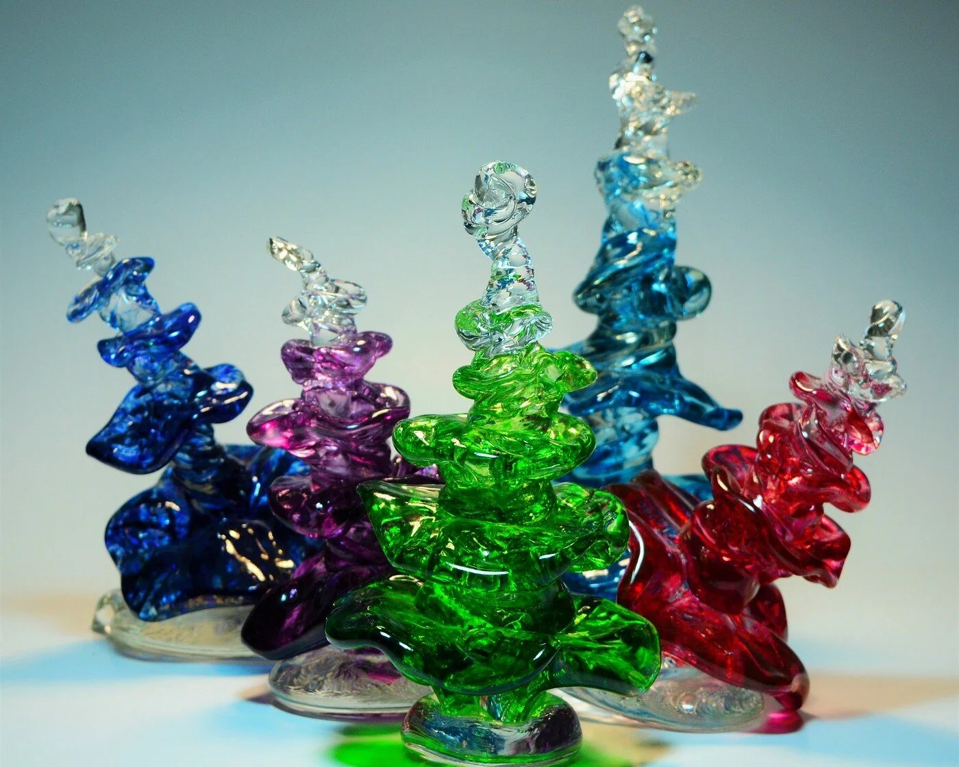 Leaning Flower Towers