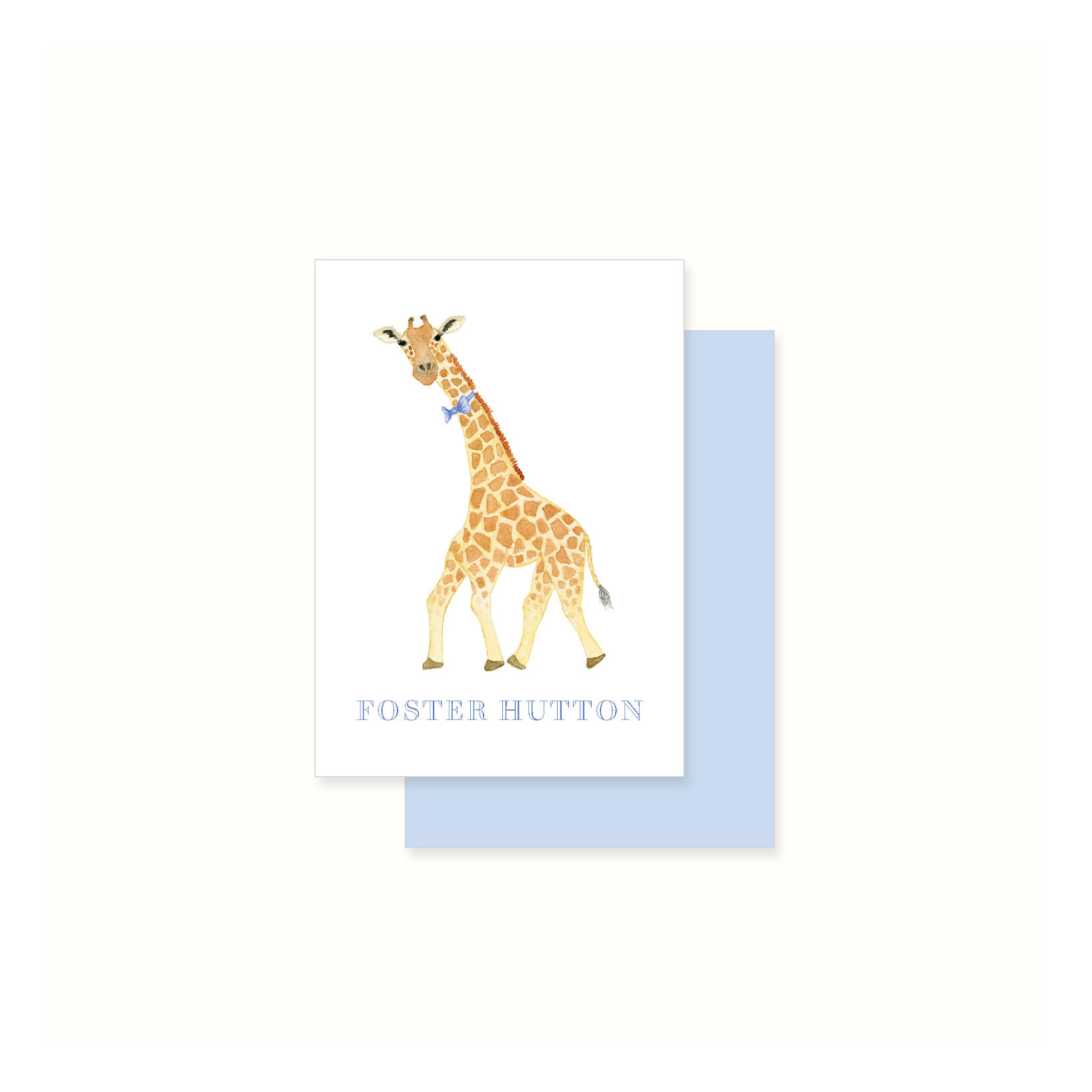 Giraffe Enclosure Card