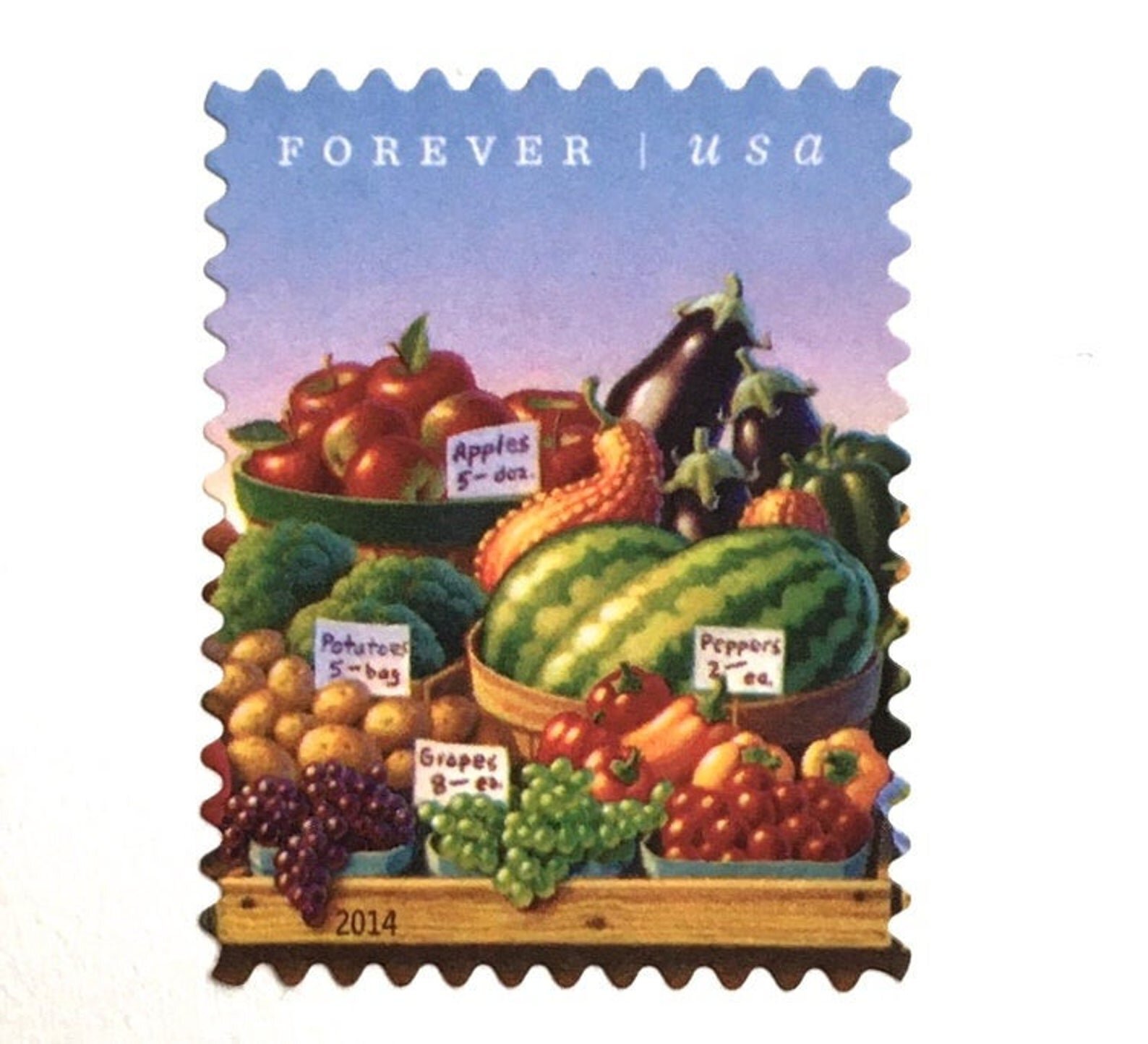 Farmers Market Fruit Stamps&nbsp;