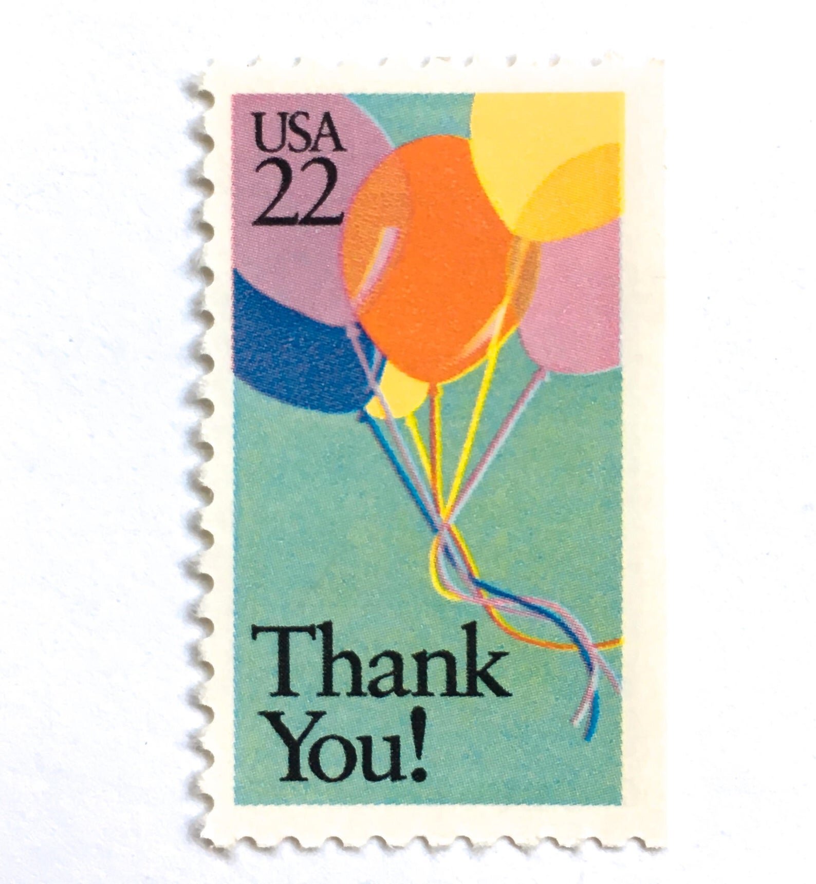 Thank You Vintage Postage Stamps