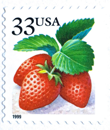 Strawberry Vintage Stamps