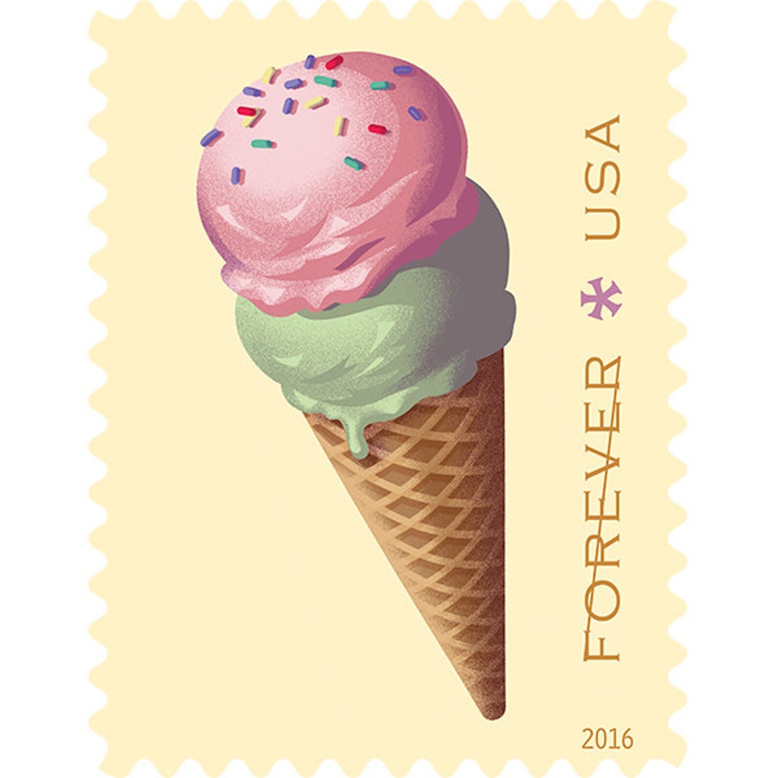 Ice Cream Cone Stamps