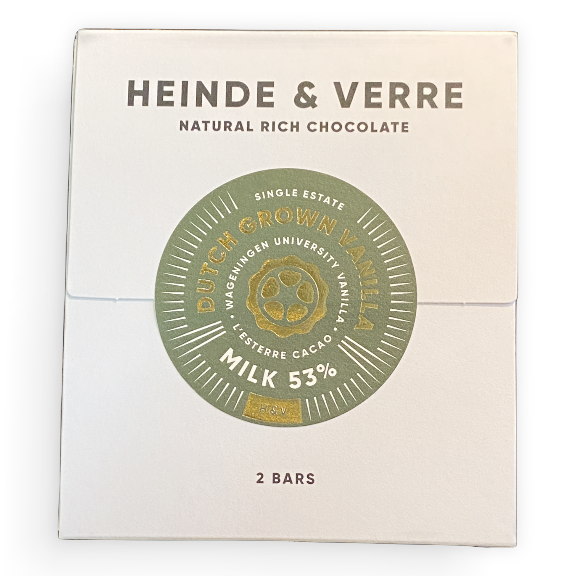 Heinde & Verre 53% Dutch Grown Vanilla Milk Chocolate