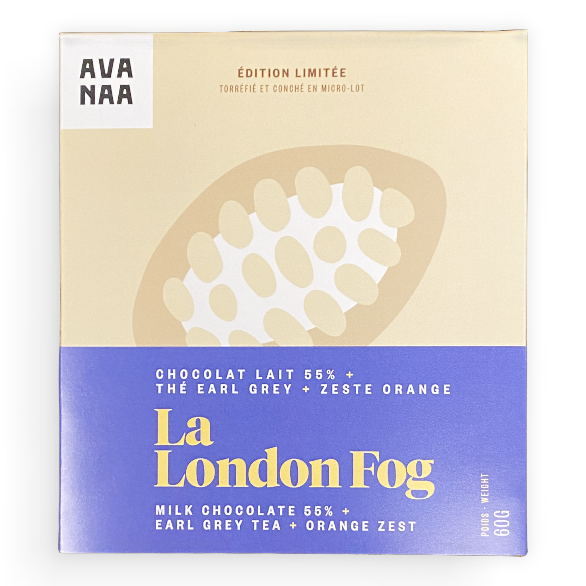 Avanaa 55% Earl Grey Tea and Orange Zest Milk Chocolate