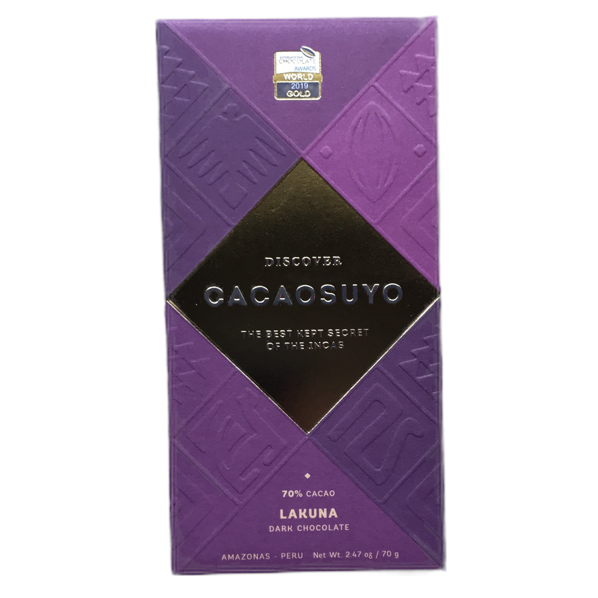 Cacaosuyo 70% Lakuna, (Amazonia Peru) Dark Chocolate