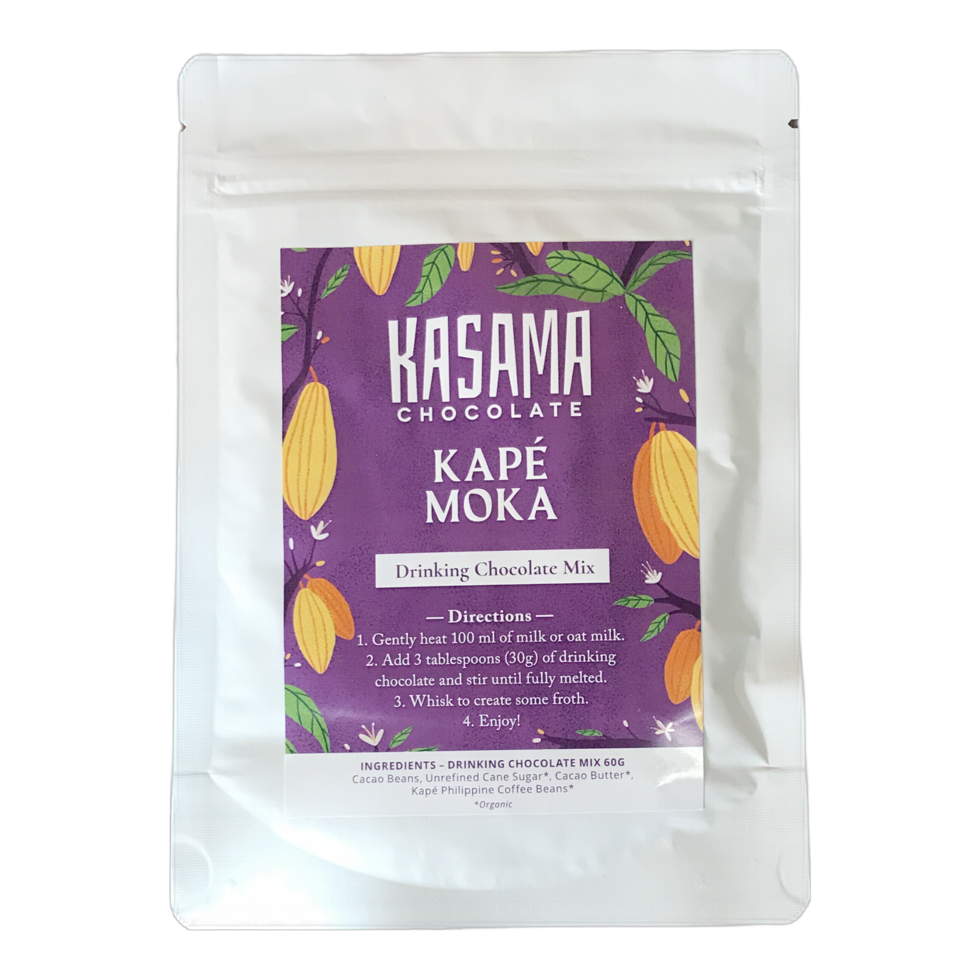Kasama 70% Mocha Drinking Chocolate Mix