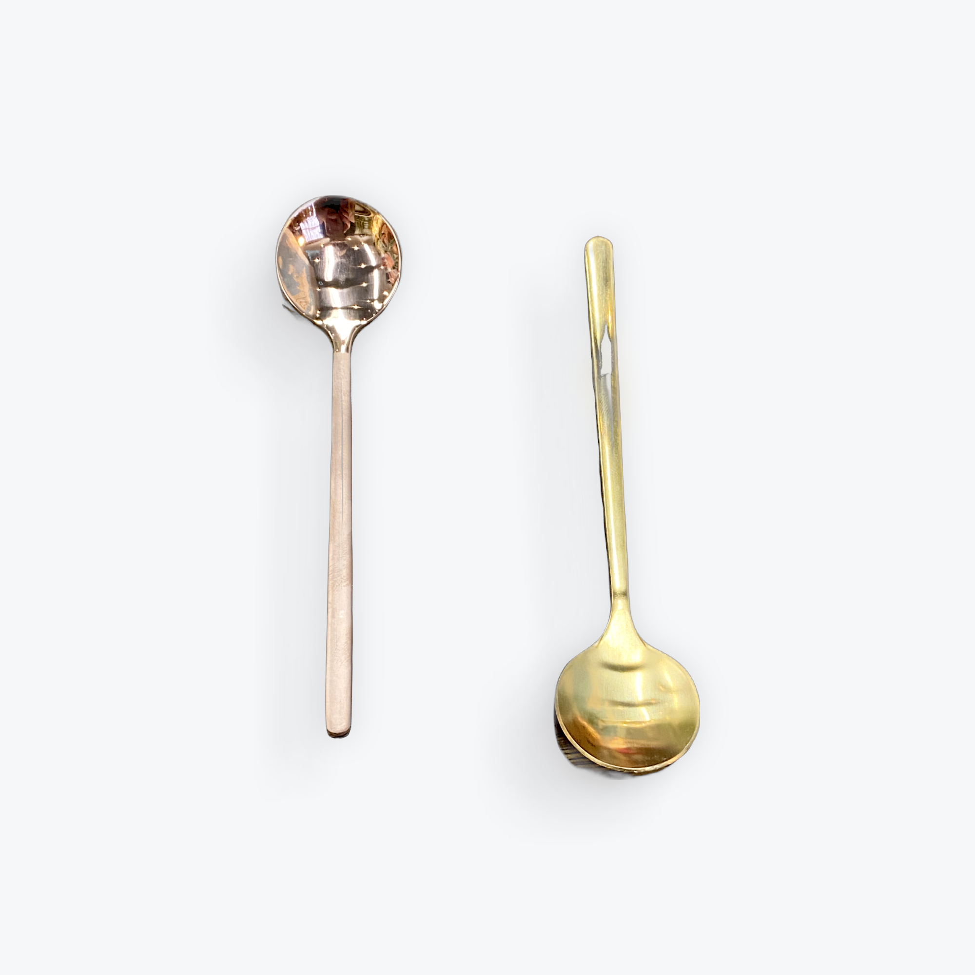 Gold & Rose Gold Metal Spoons