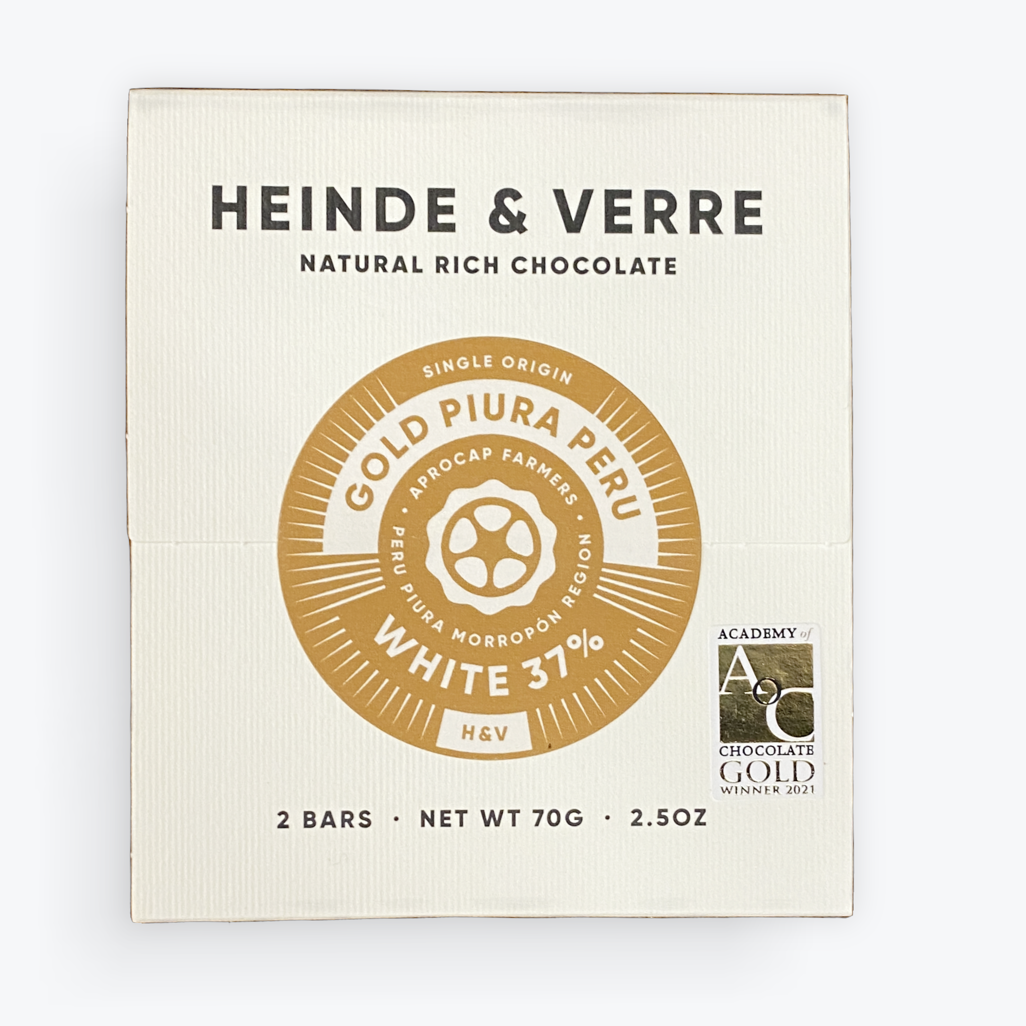 Heinde & Verre 37% Peru Origin White Chocolate