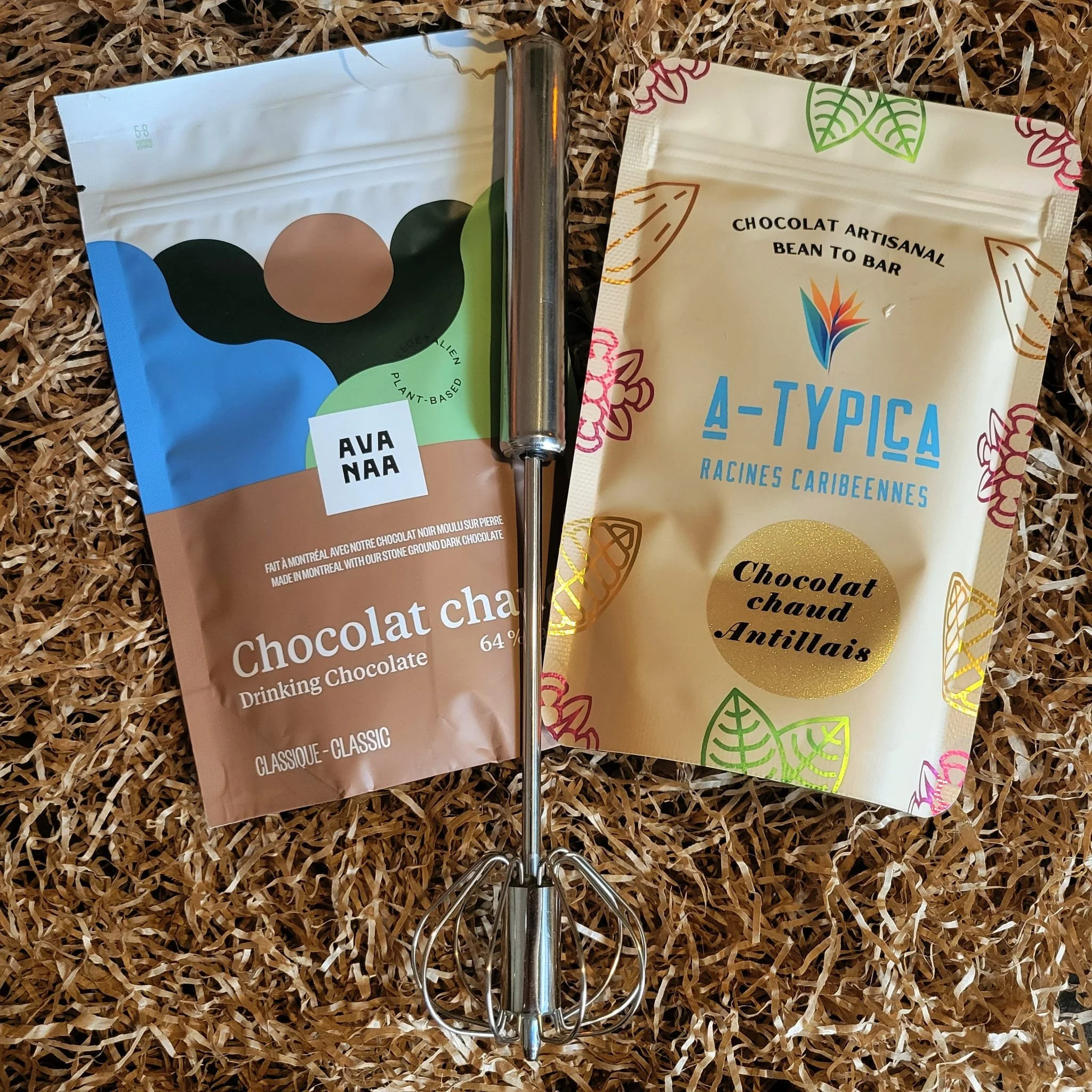 Drinking Chocolate Gift Set With Frother