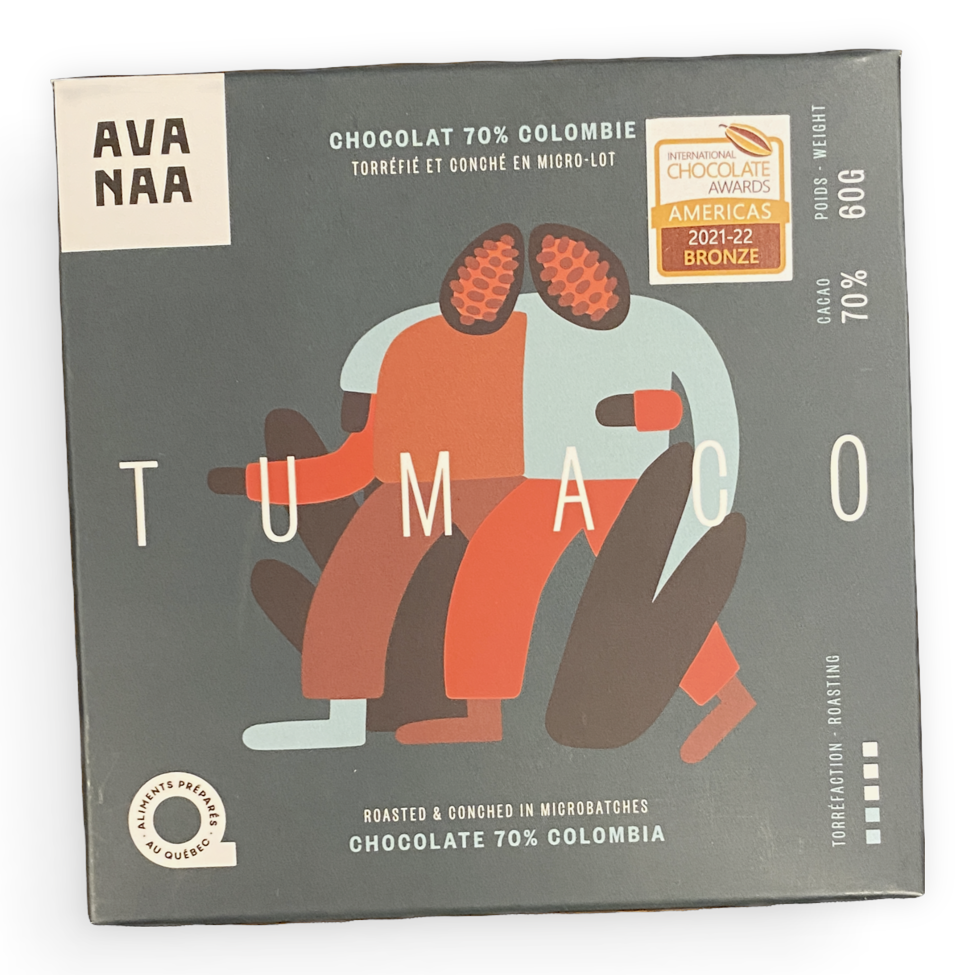 Avanaa 70% Tumaco Colombia Dark Chocolate