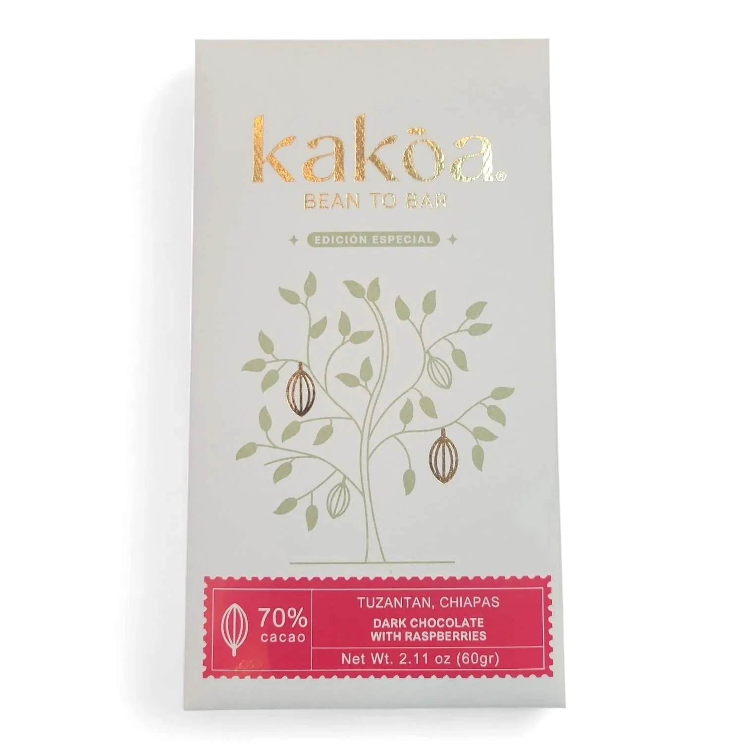 Kakoa 70% Raspberry Dark Chocolate