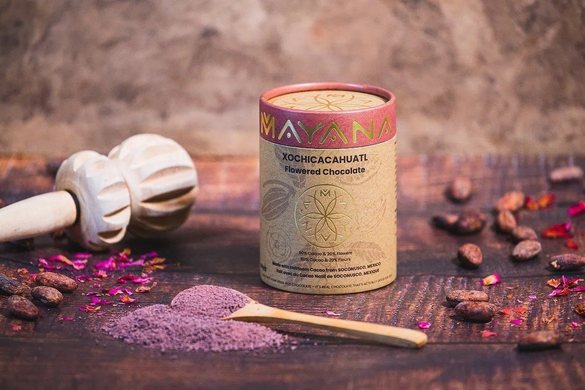 Mayana Xochicacahuatl Flowered Chocolate (Unsweetened)
