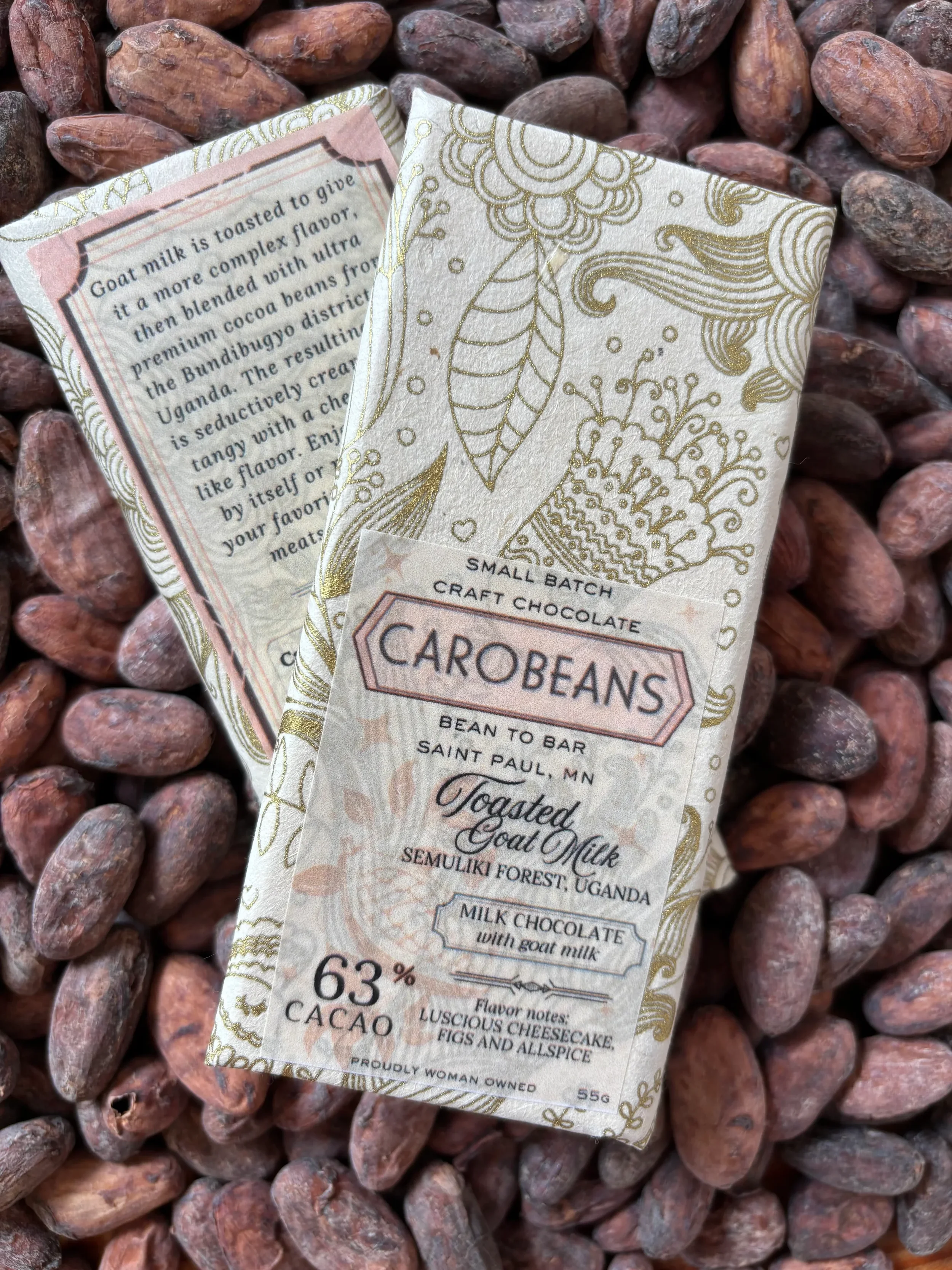 Carobeans 63% Toasted Goat Milk Chocolate