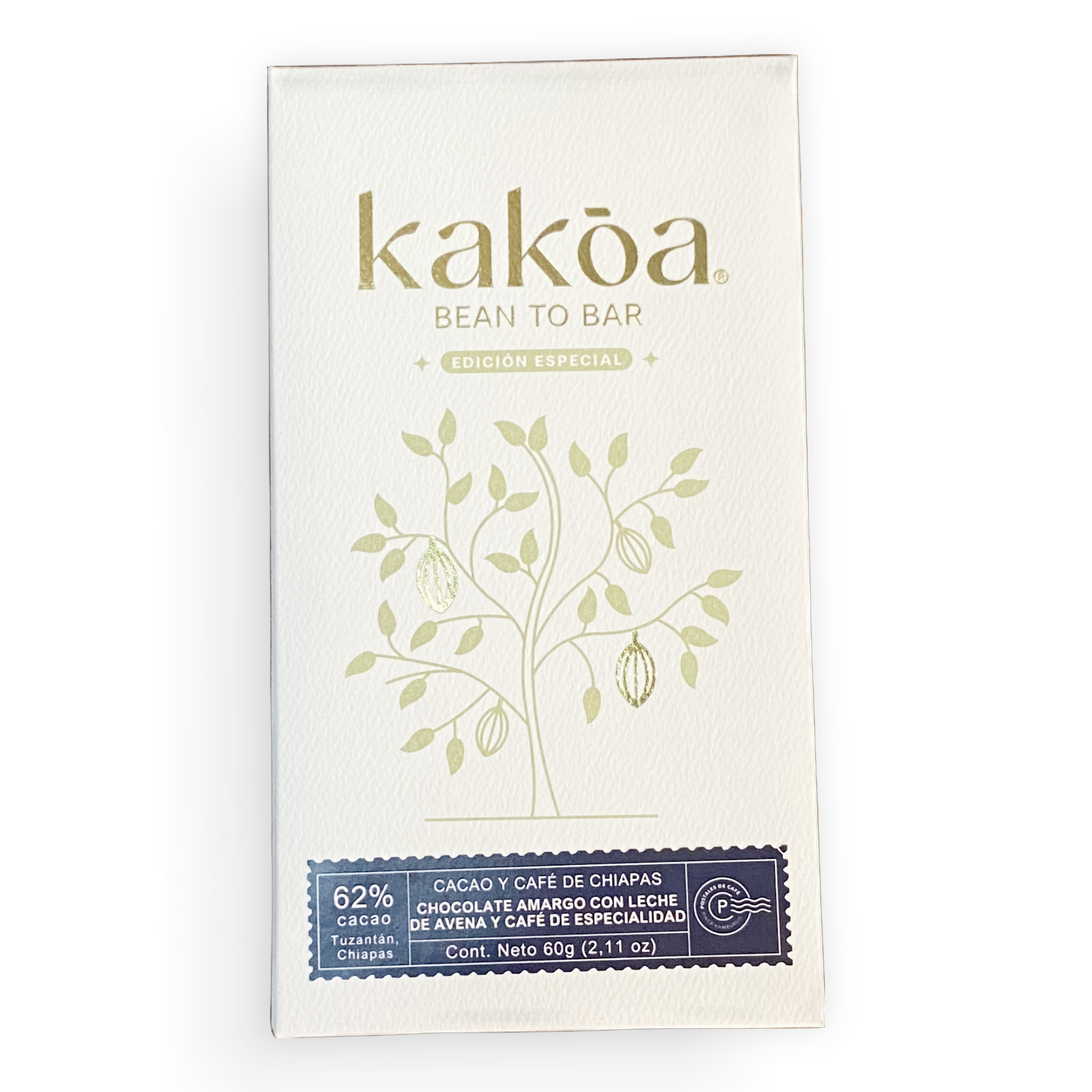 Kakoa 62% Tuzantan Mexican Coffee Bean Milk Chocolate