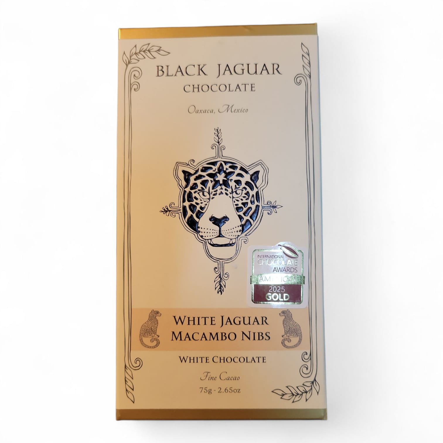 Black Jaguar White Chocolate with Macambo Nibs